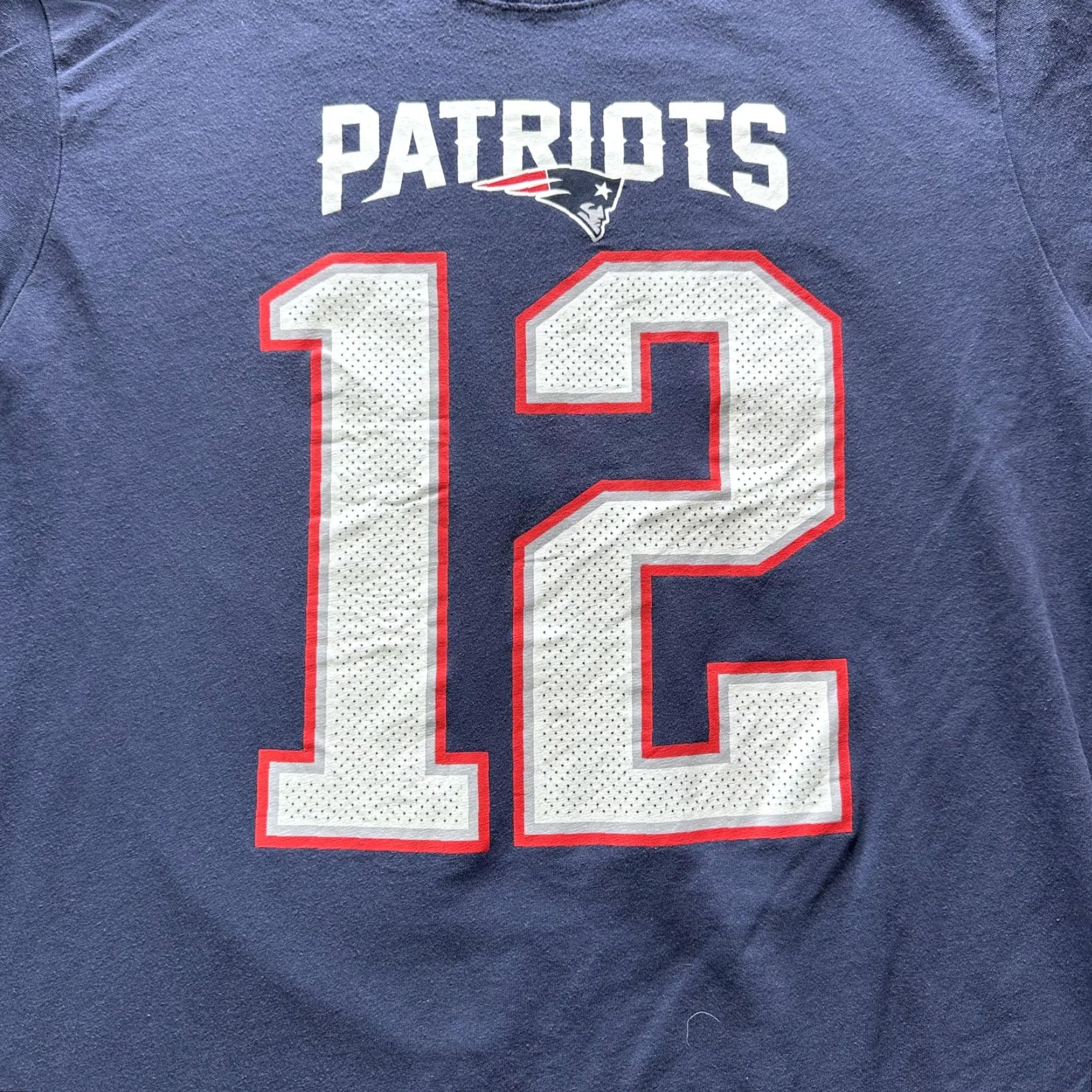 Nike Nike Shirt Mens Medium Blue Patriots NFL Graphic Tee Dri-Fit Tagless Crew Neck Short Sleeve Nike Swoosh Logo 12 Size US M / EU 48-50 / 2 - 2 Thumbnail