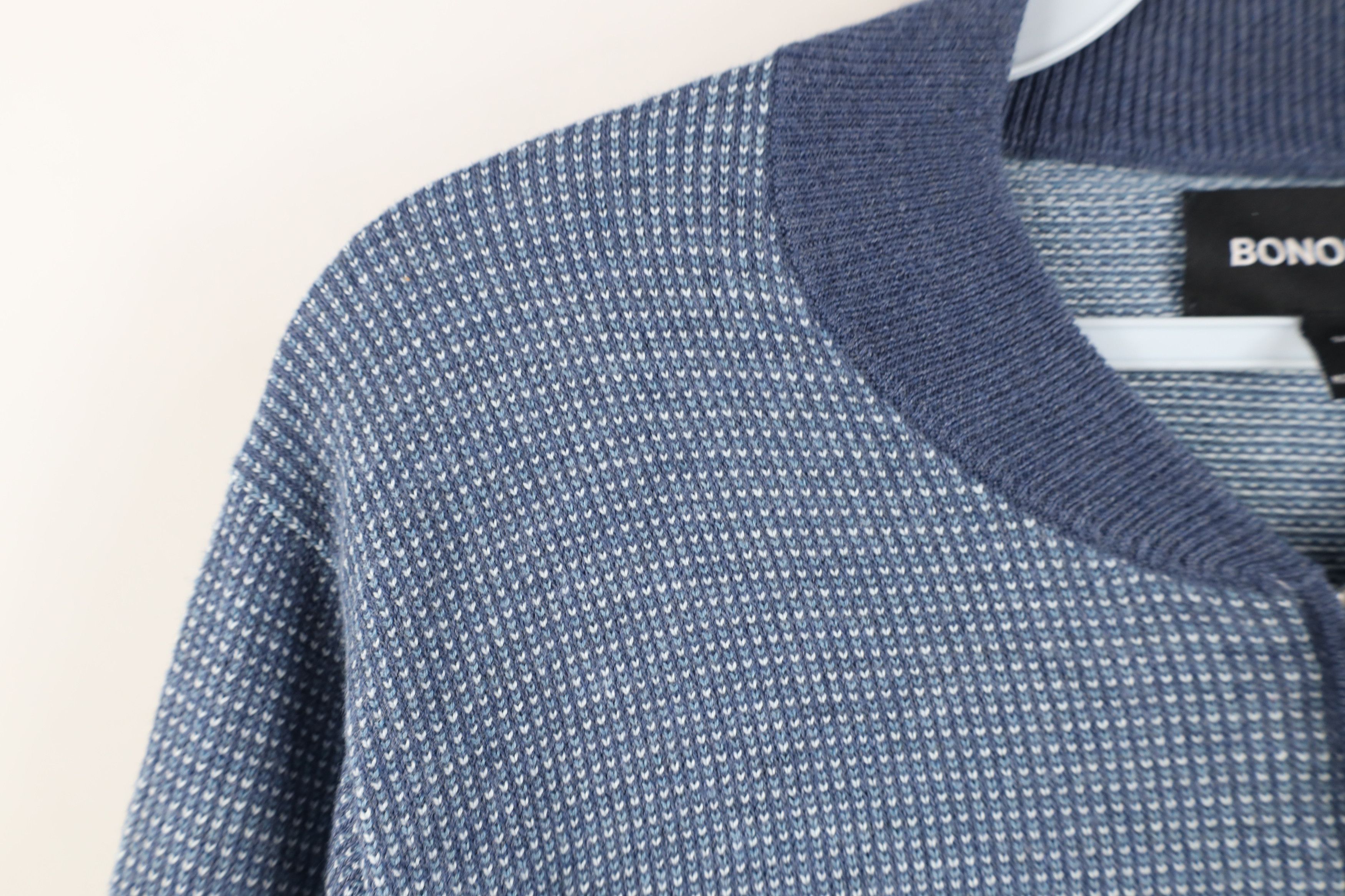 Bonobos Bonobos Thermal Knit Half Zip Pullover Sweater Blue Size US S / EU 44-46 / 1 - 7 Thumbnail