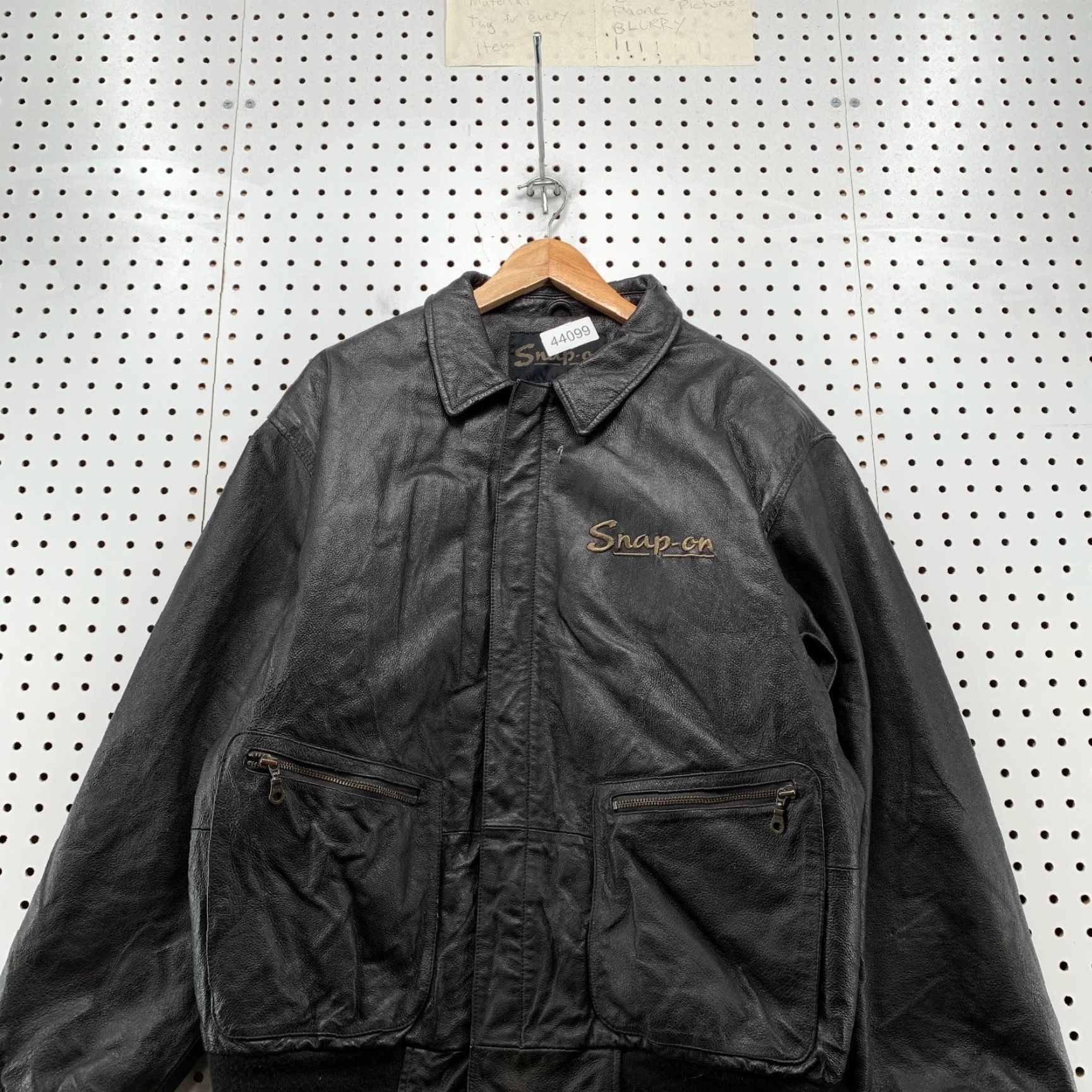Vintage VINTAGE Snap-on Bomber Jacket Mens L Brown Embroidered Zipper Pocket Jacket Size US L / EU 52-54 / 3 - 2 Thumbnail