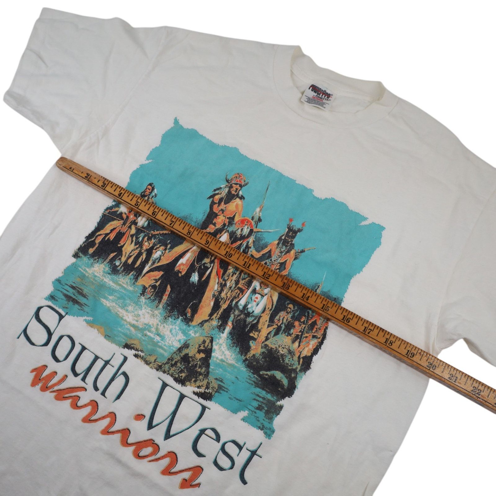 Vintage VTG South West Warriors Graphic Native American Art T Shirt Size US L / EU 52-54 / 3 - 7 Thumbnail