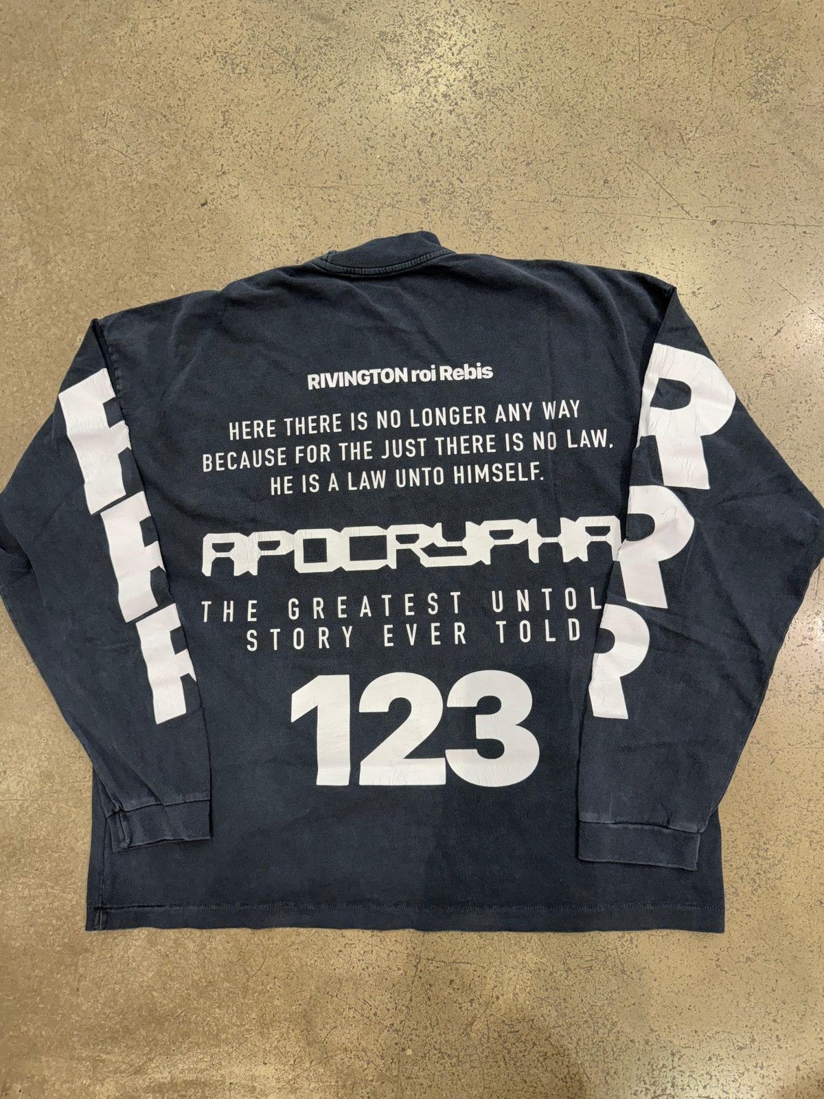 RRR-123 RIVINGTON ROI REBIS - The Anti Body Vintage LS Tee Black Size US L / EU 52-54 / 3 - 2 Thumbnail