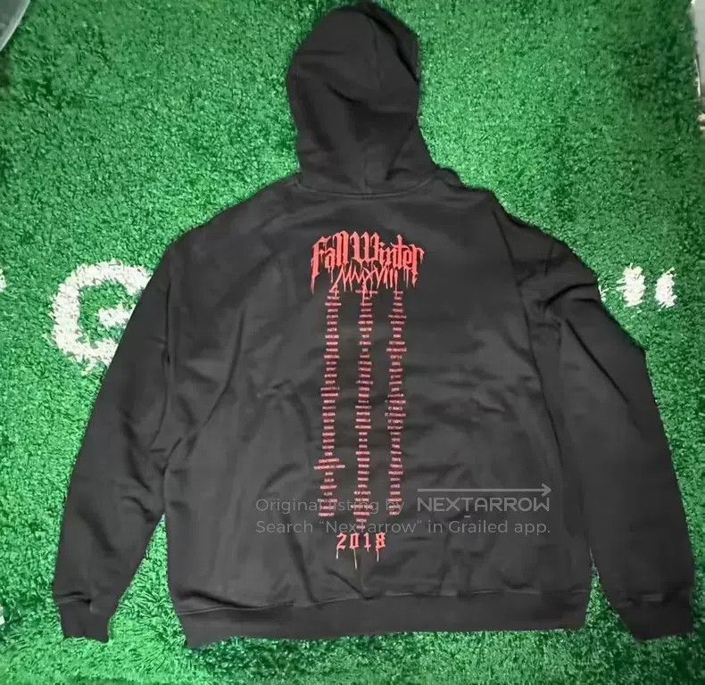 Vetements VETEMENTS Thick Blood Droplet Hoodie Size US XS / EU 42 / 0 - 1 Thumbnail