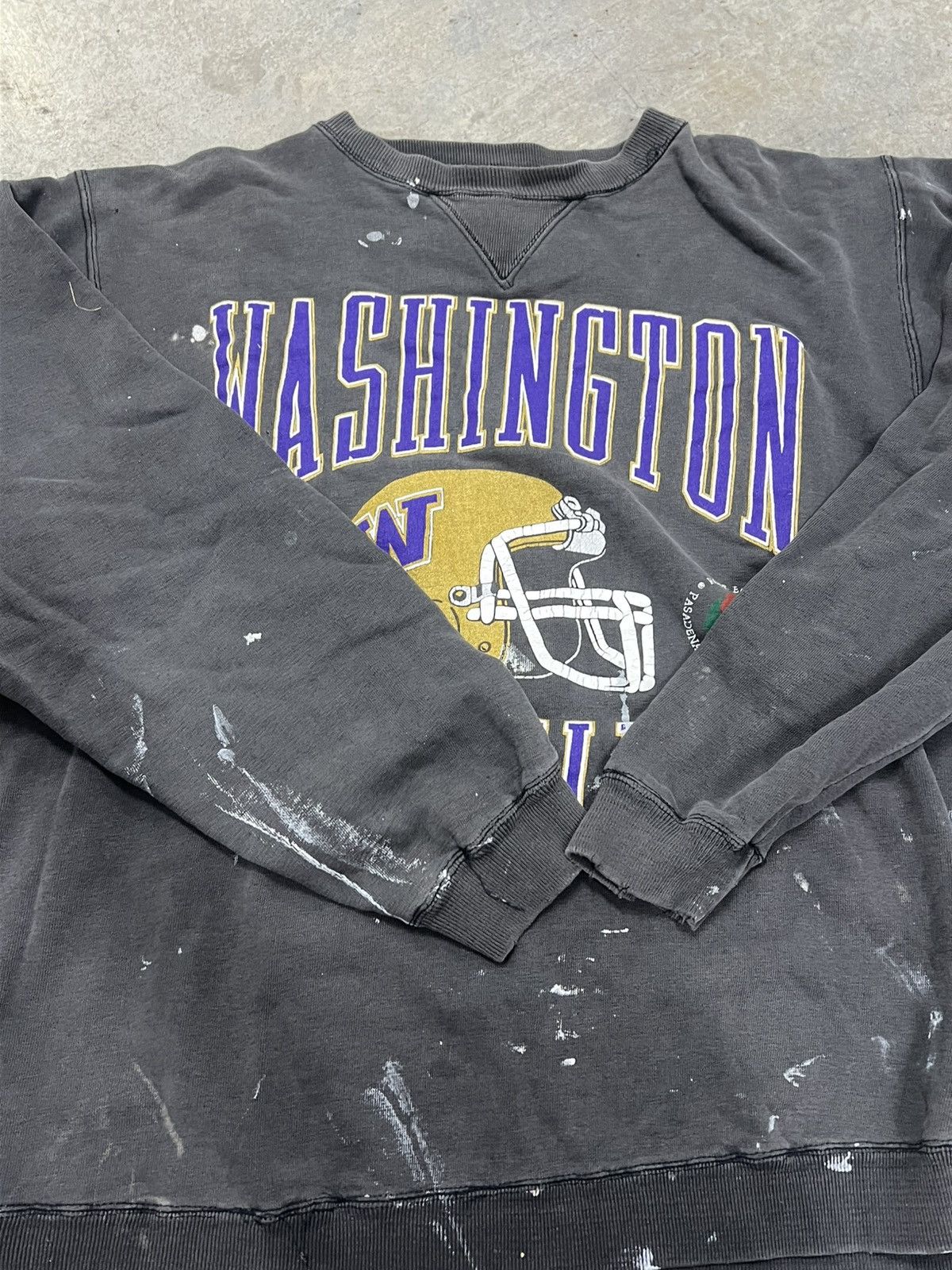 Vintage vintage 90s Washington Huskies crewneck Size US XL / EU 56 / 4 - 4 Thumbnail