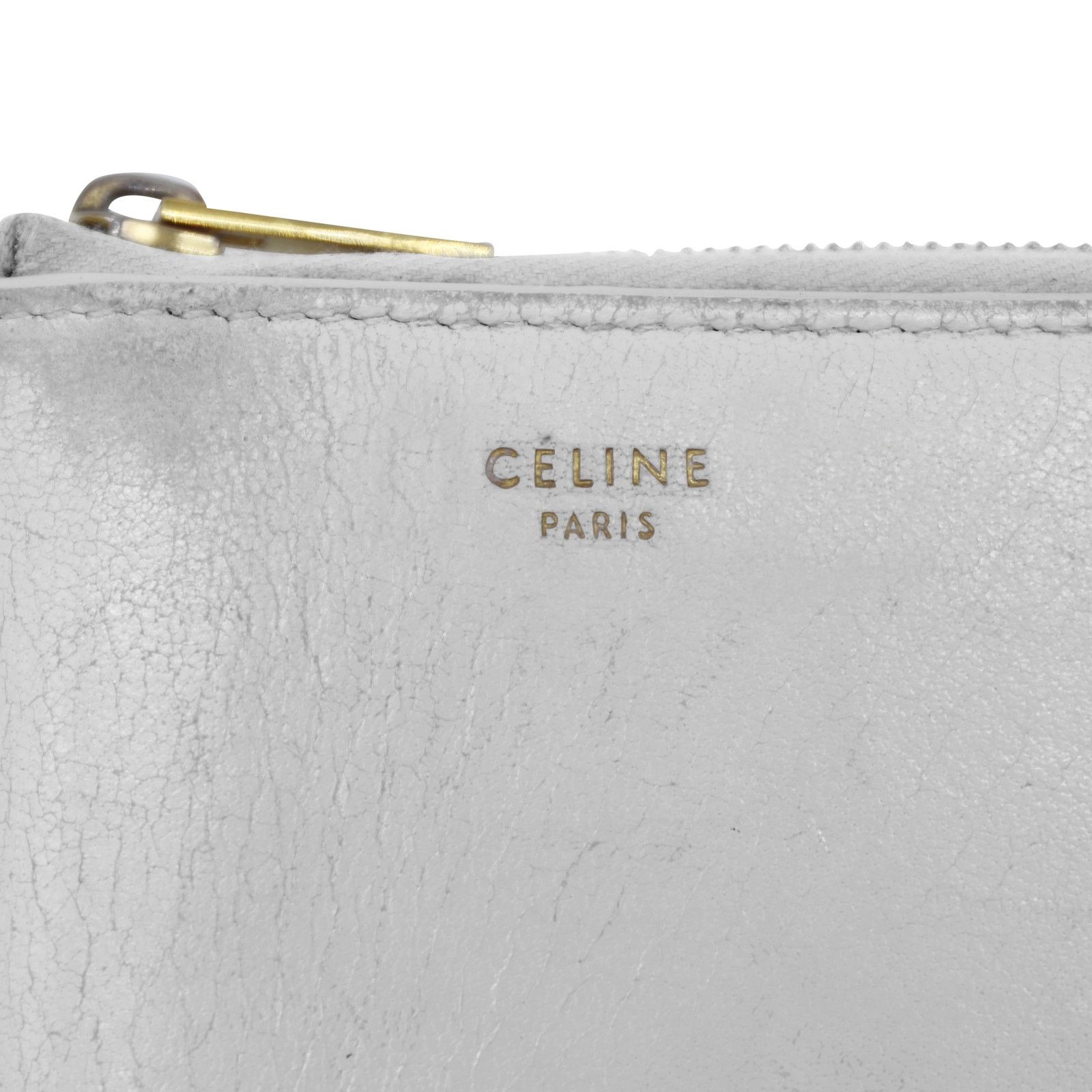 Celine 🔴 Celine Compact Zip Wallet - White/Red Size ONE SIZE - 4 Thumbnail