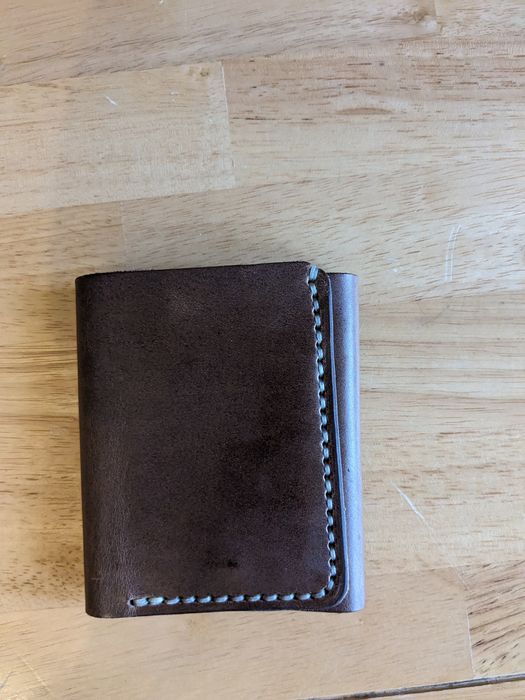 Leather Popov Leather Trifold Wallet Grailed