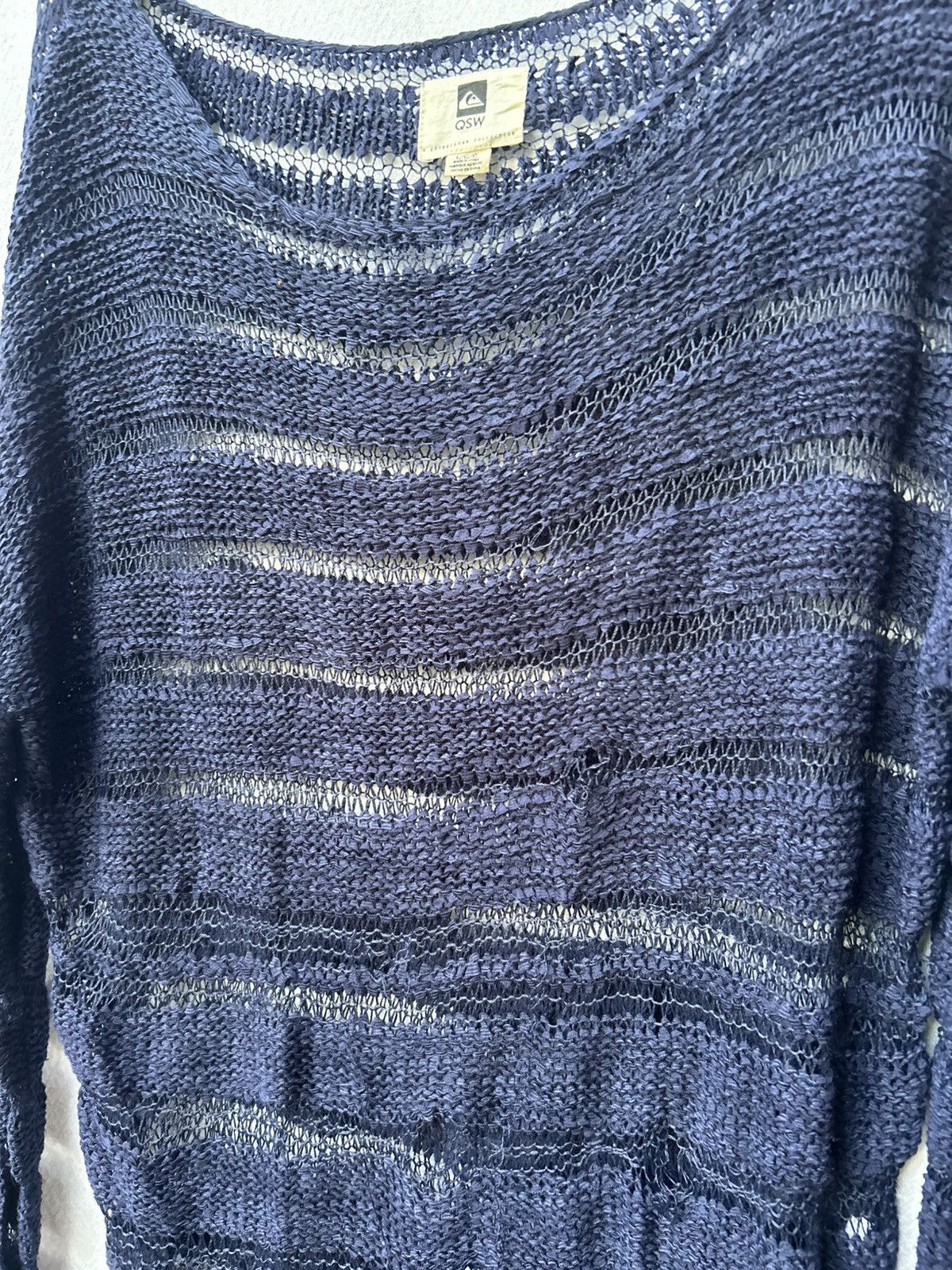 If Six Was Nine × Japanese Brand × Le Grande Bleu (L.G.B.) Quiksilver Open Fishnet Knitted Archiv Styled Size US L / EU 52-54 / 3 - 2 Thumbnail
