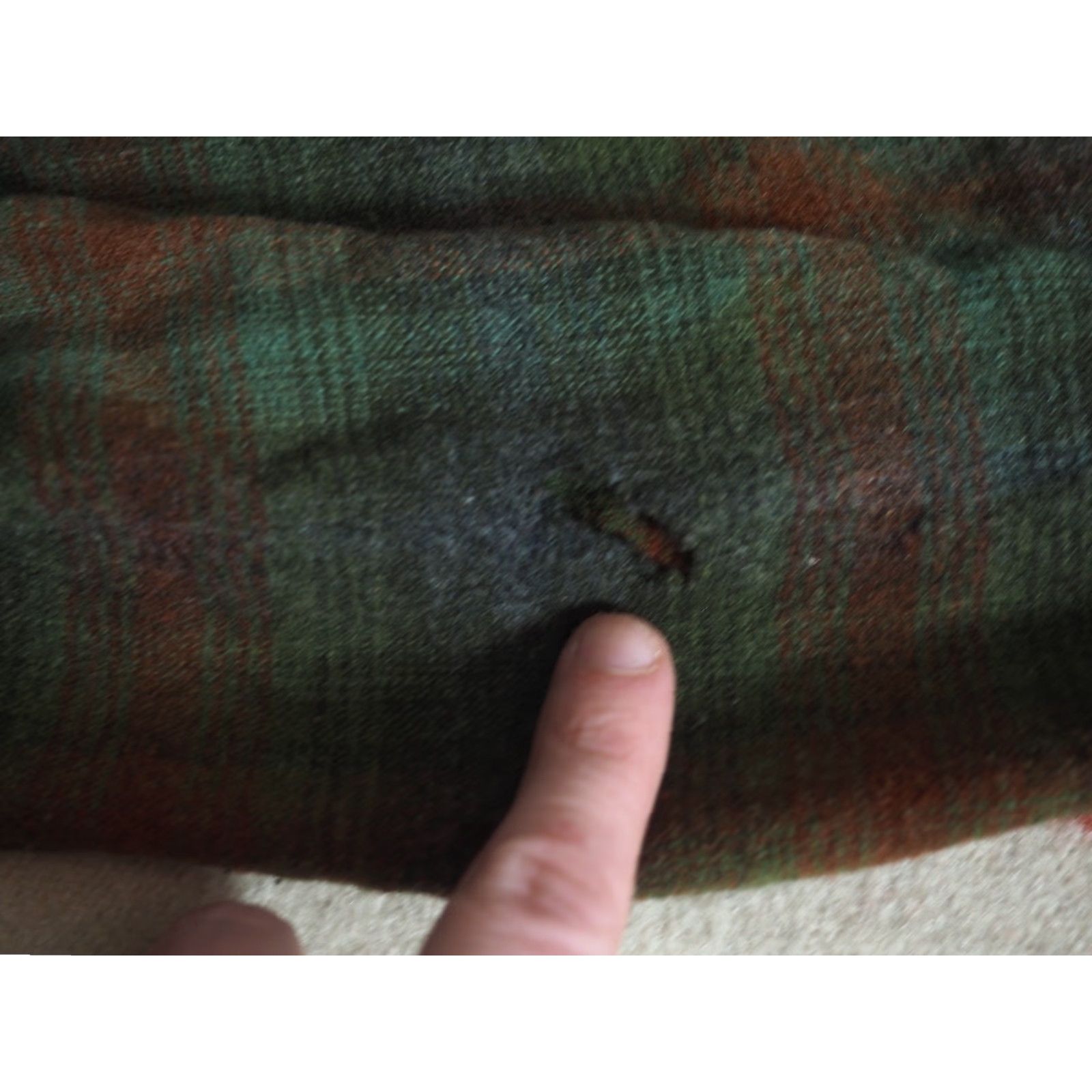 Vintage VTG Tem Tex Green Plaid Wool Western Faded Pearl Snap Shirt Mens XS Size US XS / EU 42 / 0 - 8 Thumbnail