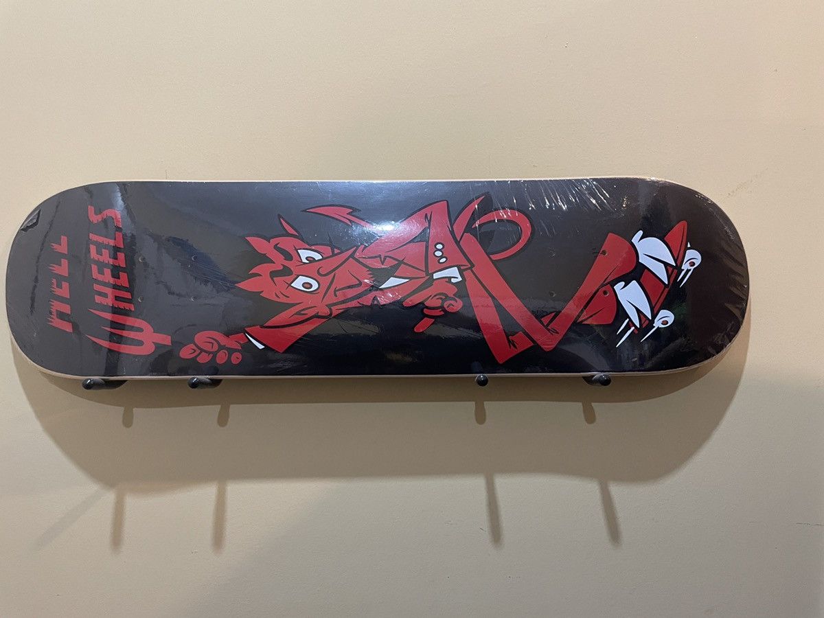 image of Strangelove Skateboards Strangelove Hell On Wheels 8.125 Skateboard in Black, Men's