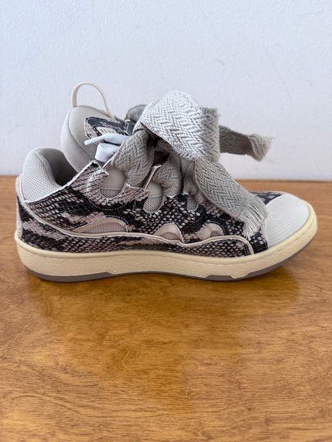 Lanvin Lanvin Curb Python Print Sneakers - Sz 44 Size US 11 / IT 41 - 3 Thumbnail