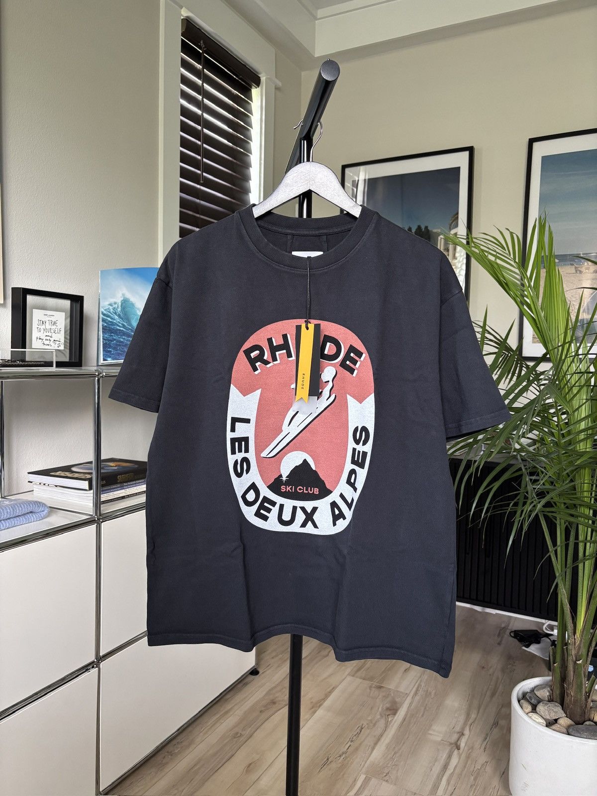 Rhude RHUDE ALPES SKI LOGO TEE Size US M / EU 48-50 / 2 - 2 Thumbnail
