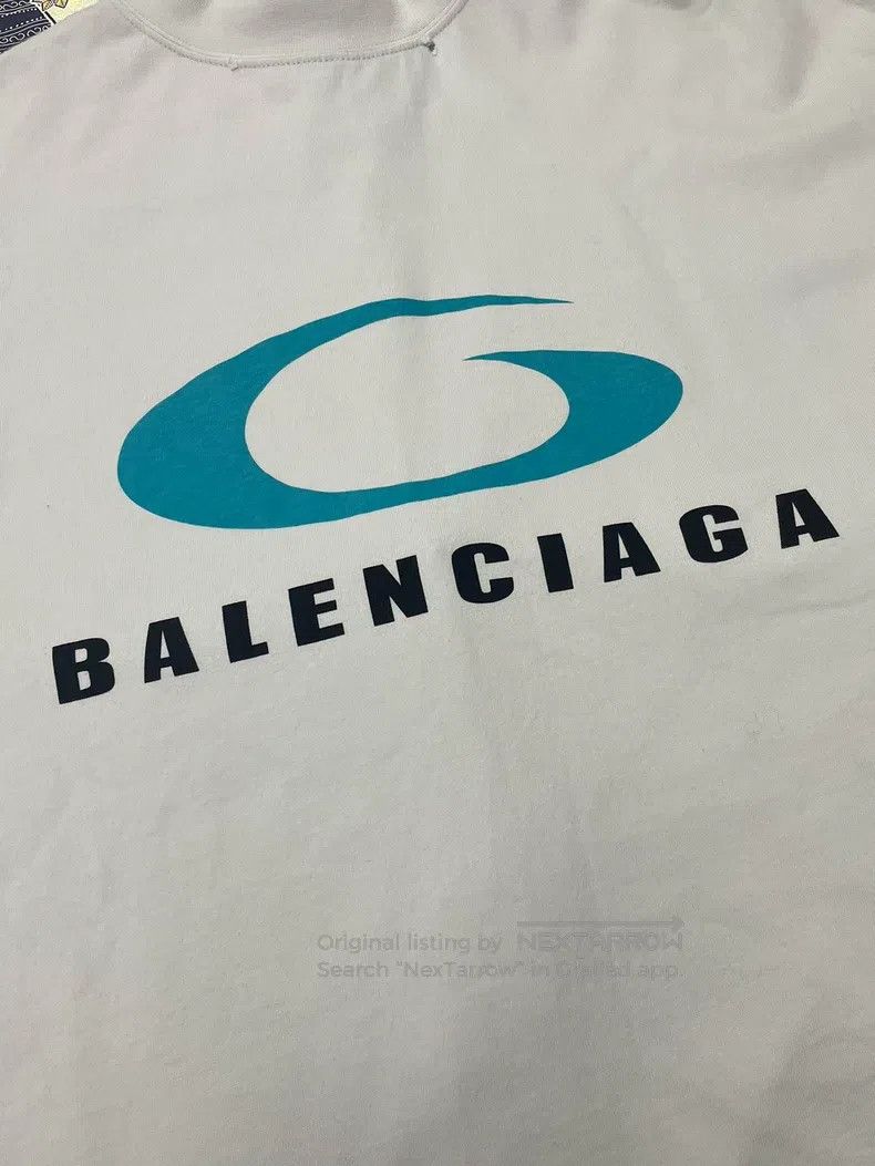 Balenciaga Balenciaga White Letter Logo Short-Sleeve T-Shirt Size US S / EU 44-46 / 1 - 2 Thumbnail