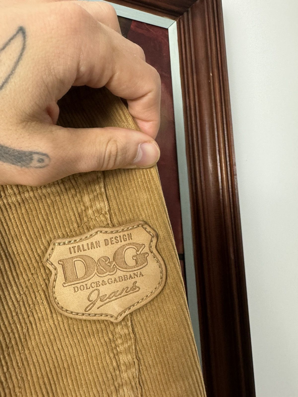 Dolce & Gabbana Vintage Y2k Dolce & Gabbana Corduroy Wool Pant Brown Size US 34 / EU 50 - 3 Thumbnail