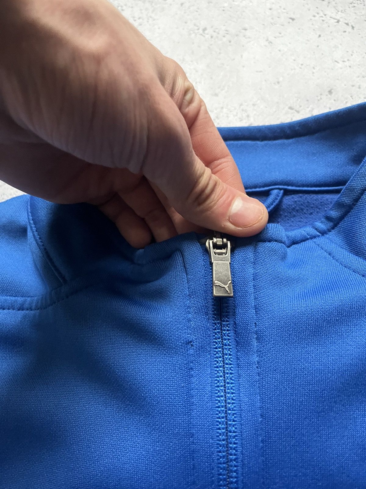 Puma Vintage Puma Italia Soccer Track Jacket Y2K USA Blue Size L Size US L / EU 52-54 / 3 - 7 Thumbnail