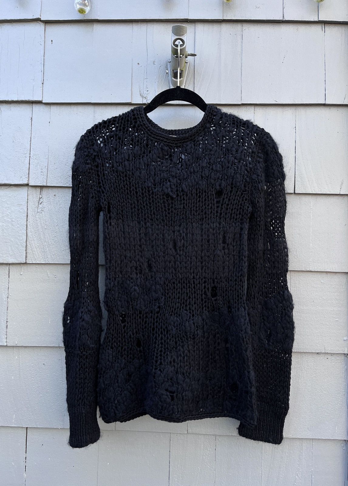 Helmut Lang Helmut Lang distress grunge knit Size US M / EU 48-50 / 2 - 3 Thumbnail