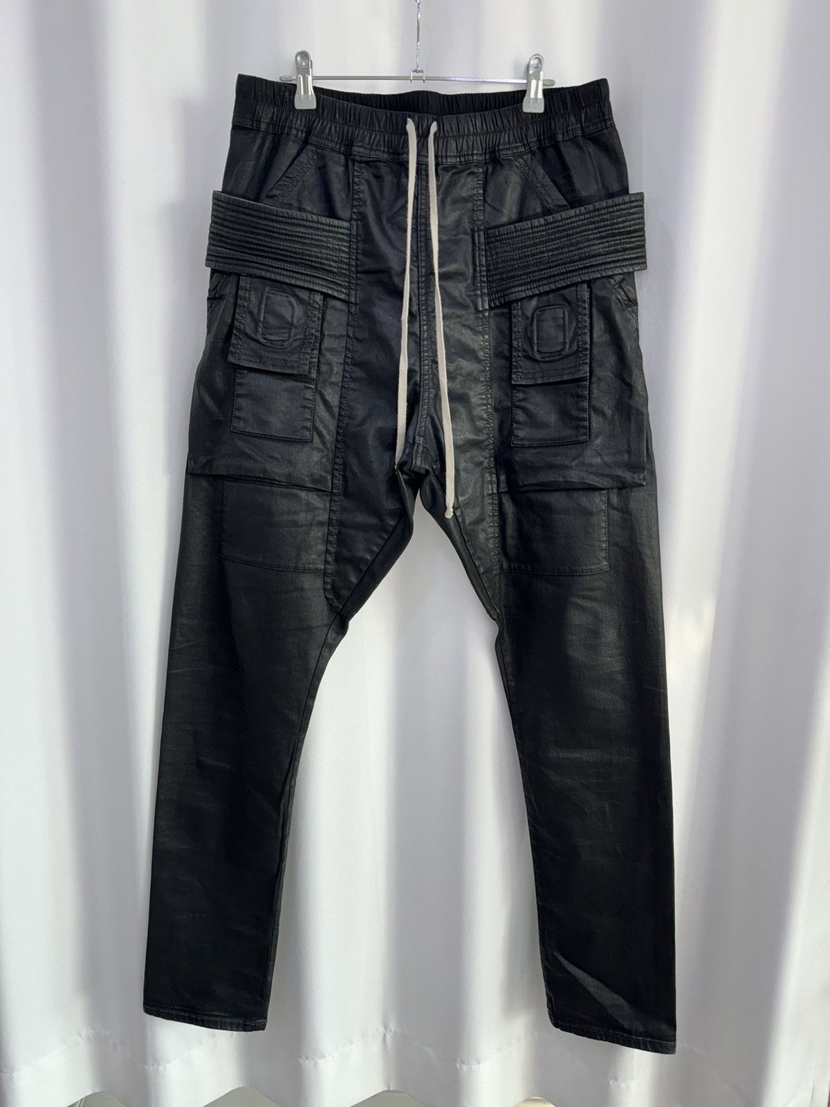 Image of Rick Owens Wax 19Ss Creatch Cargo Pants Sbw in Black, Men's (Size 31)