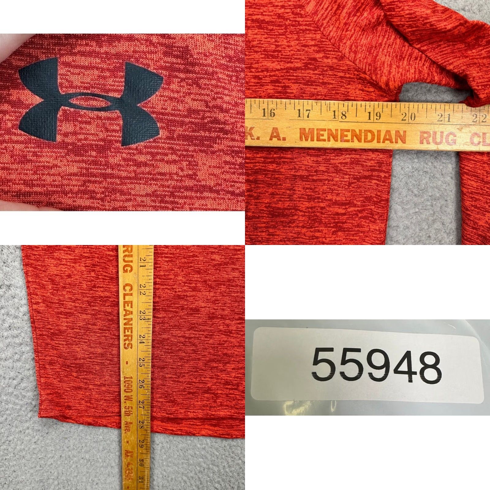 Under Armour Under Armour Shirt Mens Small HeatGear Red Heather Quarter Zip Pullover NEW Size US S / EU 44-46 / 1 - 8 Thumbnail