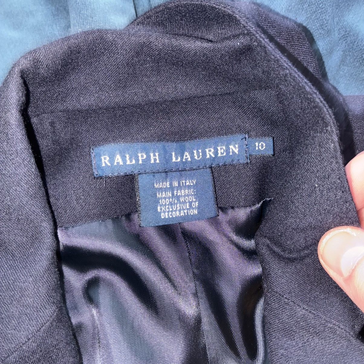 Polo Ralph Lauren Polo Ralph Lauren Ladies Blue Blazer Jacket Sz 10 Wool Size 38R - 6 Thumbnail