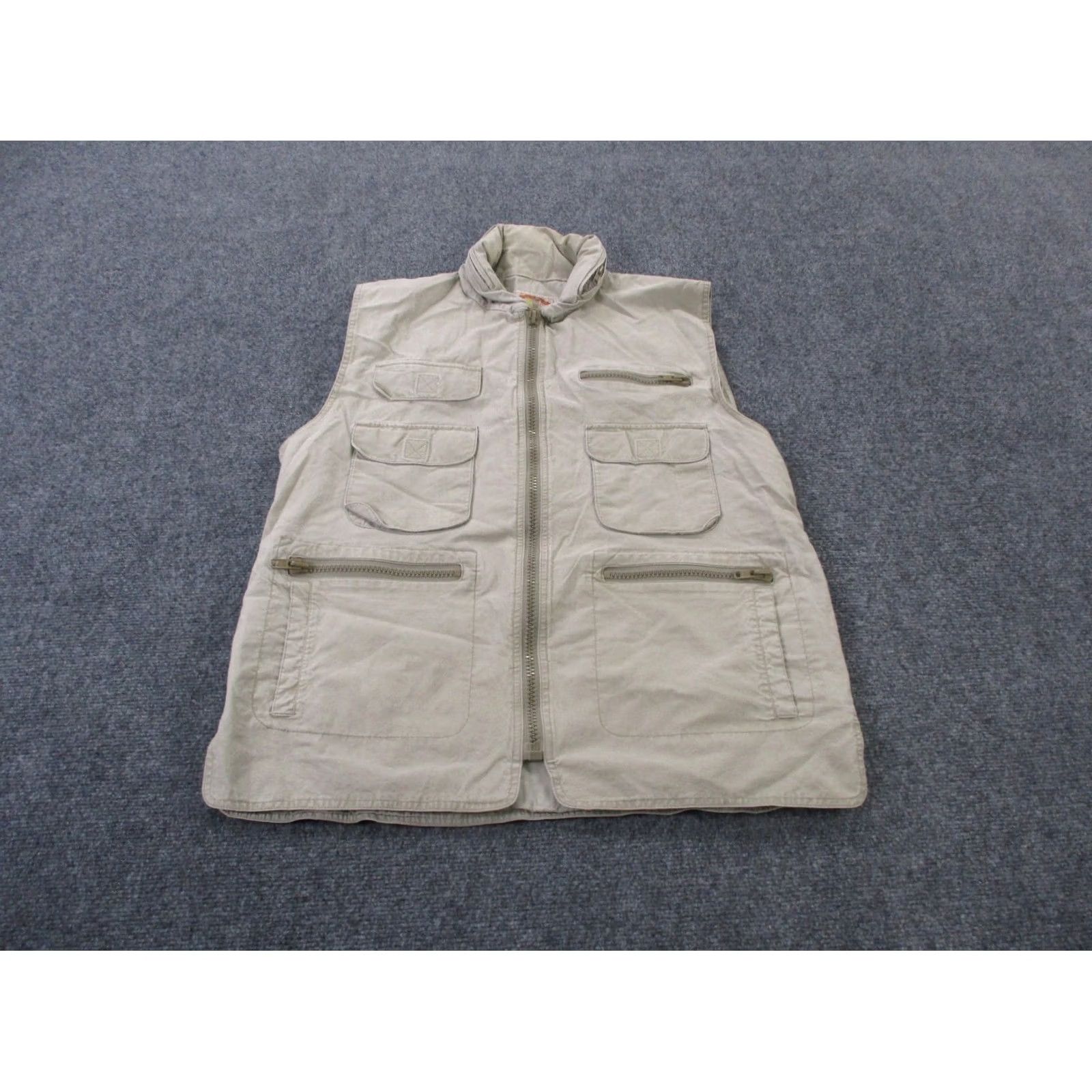 Banana Republic VINTAGE Banana Republic Vest Jacket Mens L Beige Windbreaker Zip Pockets Hooded Lightweight Hiking Outdoors Camper Camping Shirt? Size US L / EU 52-54 / 3 - 2 Thumbnail