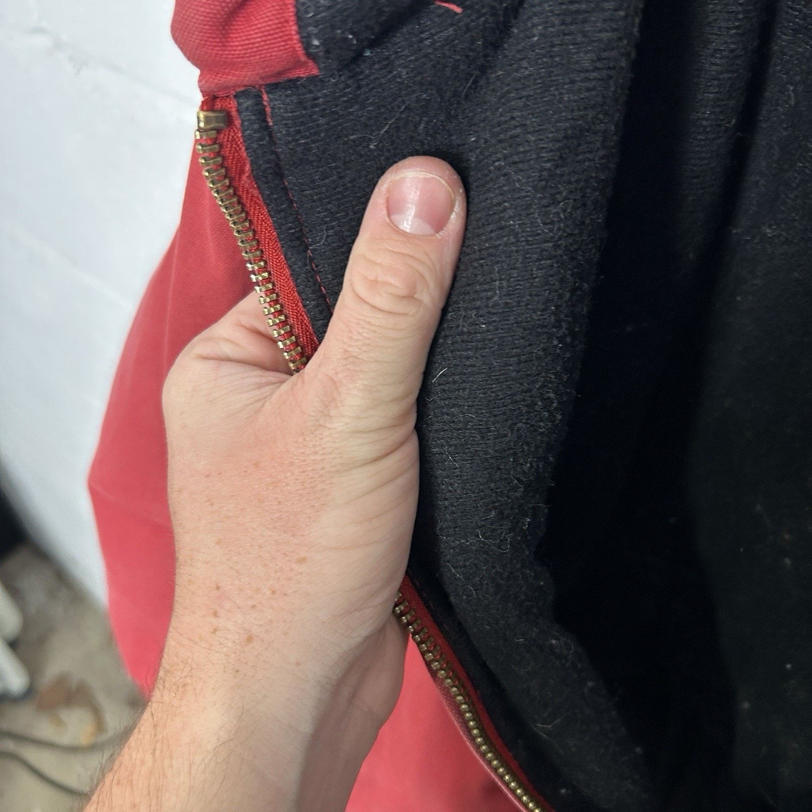Vintage Vintage 90’s Berne Hooded Canvas Jacket “Red" Size US L / EU 52-54 / 3 - 8 Thumbnail