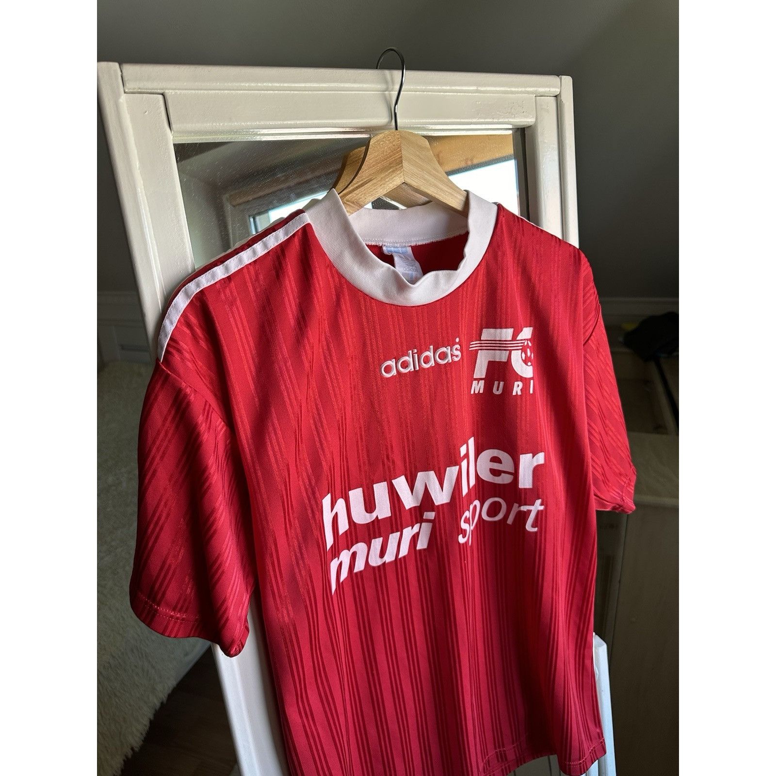 Adidas FC Muri Switzerland Football Jersey Shirt 90s Sz M Size US M / EU 48-50 / 2 - 4 Thumbnail