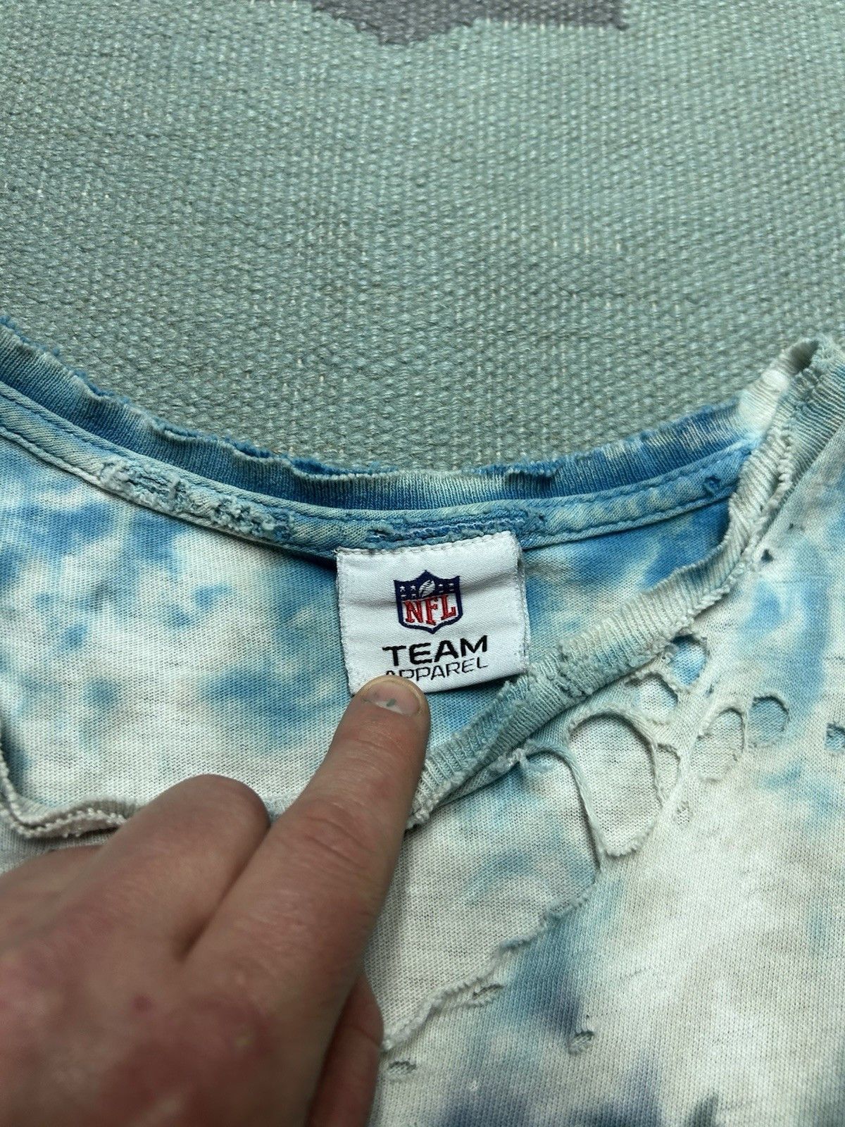 Vintage Vtg t shirt Detroit lions sleeveless distressed tie dye XL Size US XL / EU 56 / 4 - 11 Thumbnail