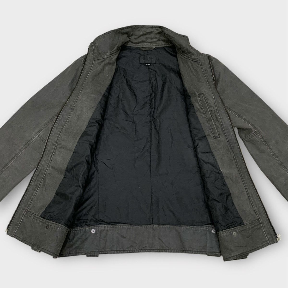 Mossimo MOSSIMO STAND COLLAR BIKER JACKET MULTIPOCKET MILITARY Size US M / EU 48-50 / 2 - 5 Thumbnail