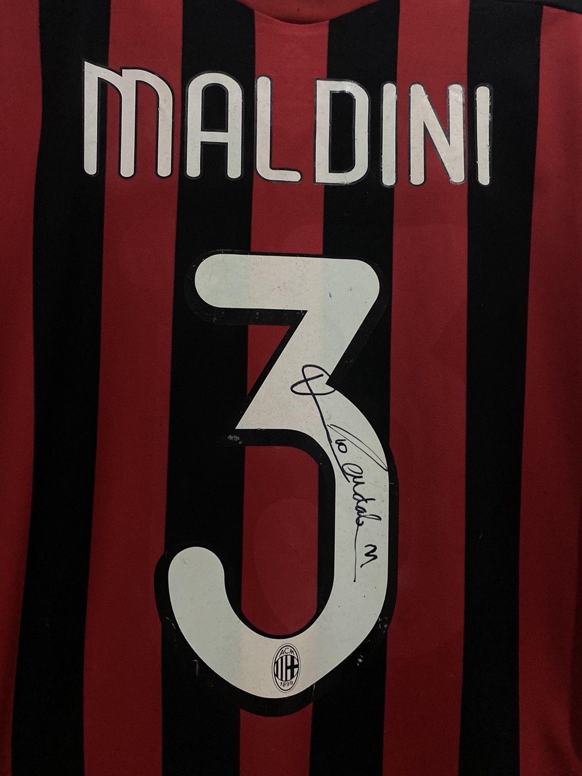 Adidas Maldini Sign In AC Milan 2009 Player Issue Soccer Jersey Size US XL / EU 56 / 4 - 1 Thumbnail
