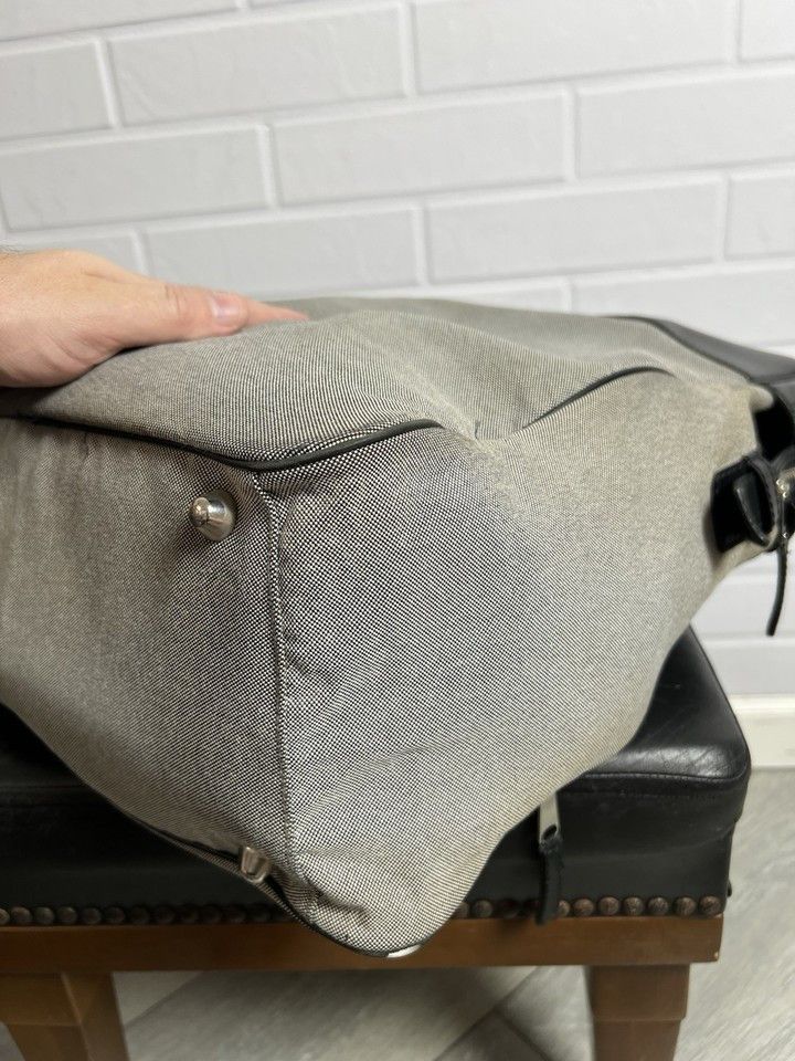 Dior CHRISTIAN DIOR Fabric/Leather Large Bag Gray/Black Size ONE SIZE - 18 Thumbnail