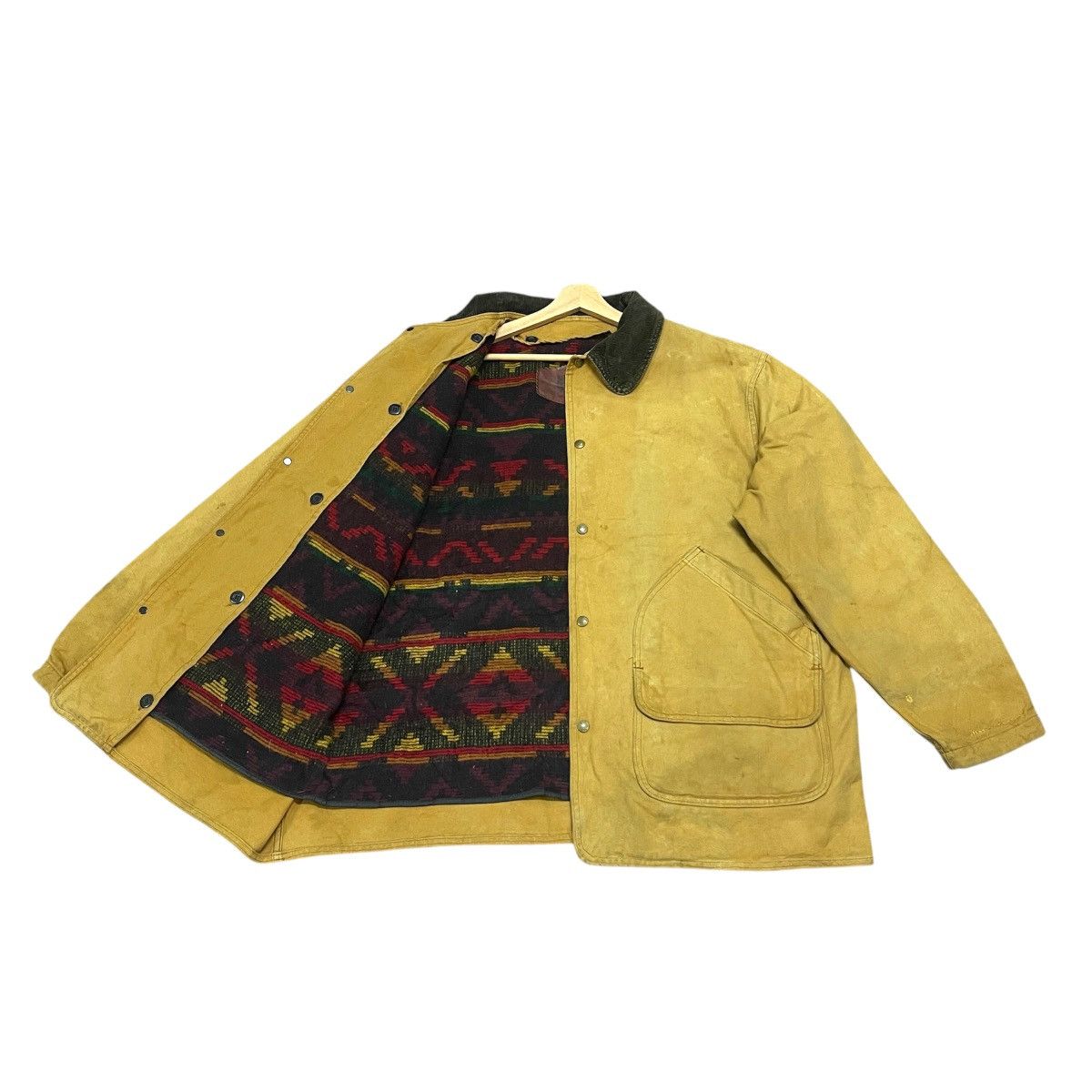 Woolrich Woolen Mills Vintage 90s Woolrich Made in USA Canvas Chore Hunting Jacket Size US XL / EU 56 / 4 - 1 Thumbnail