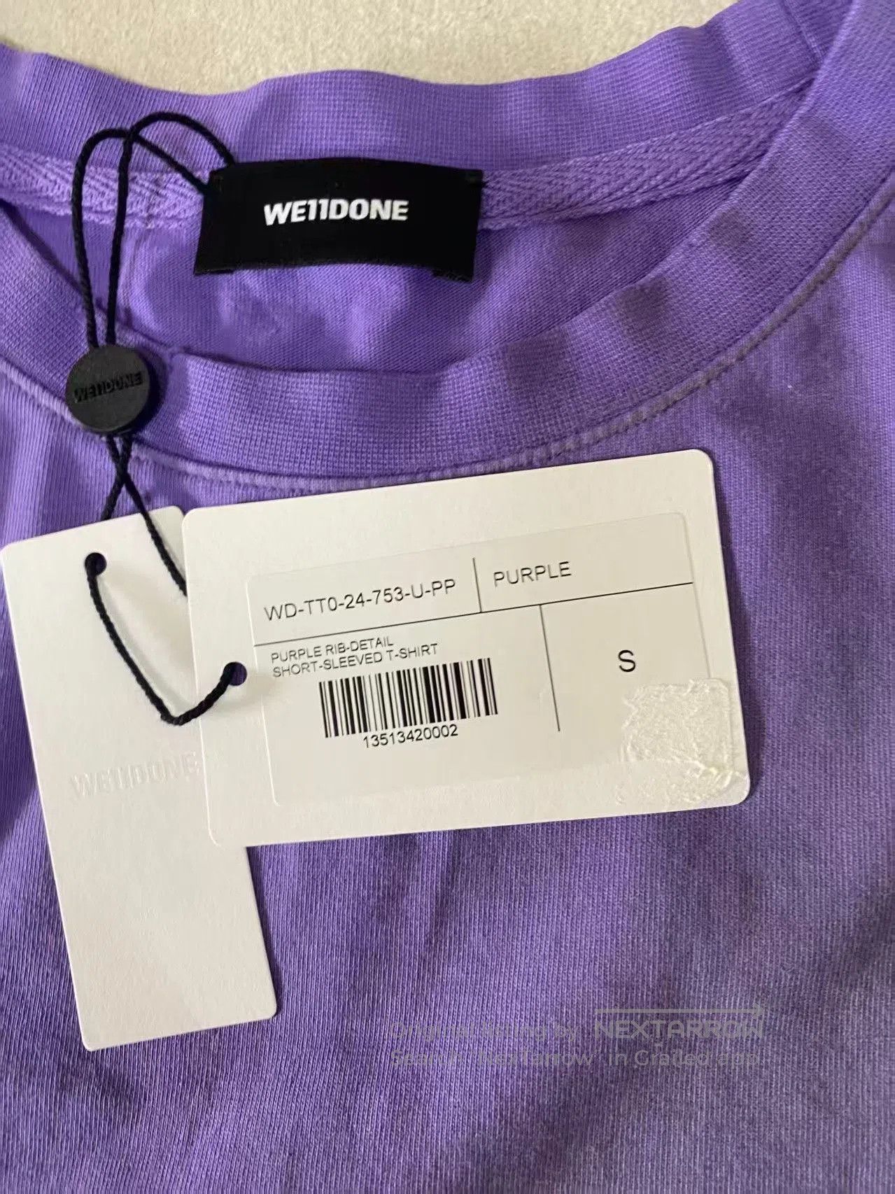 WE11DONE we11done Metallic Washed Short Sleeve. Size US S / EU 44-46 / 1 - 4 Thumbnail