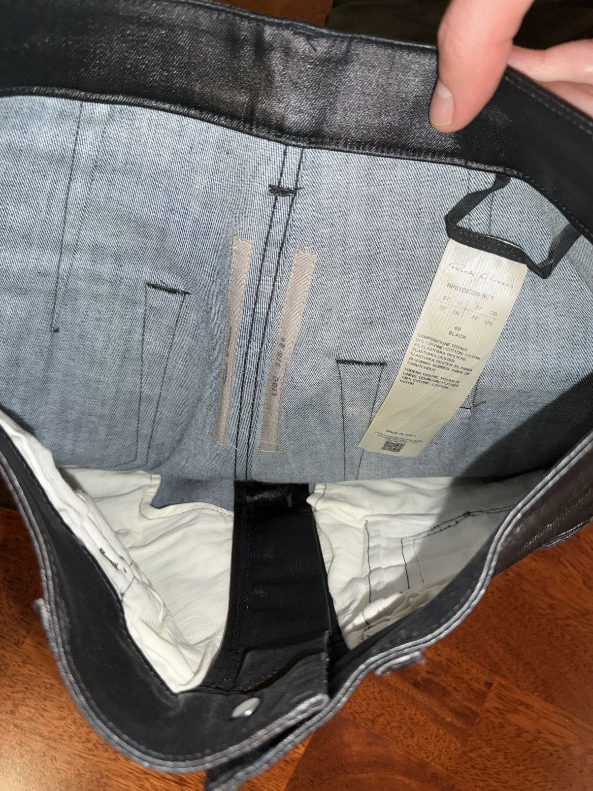 Rick Owens Rick owens black pant Size US 27 - 3 Thumbnail