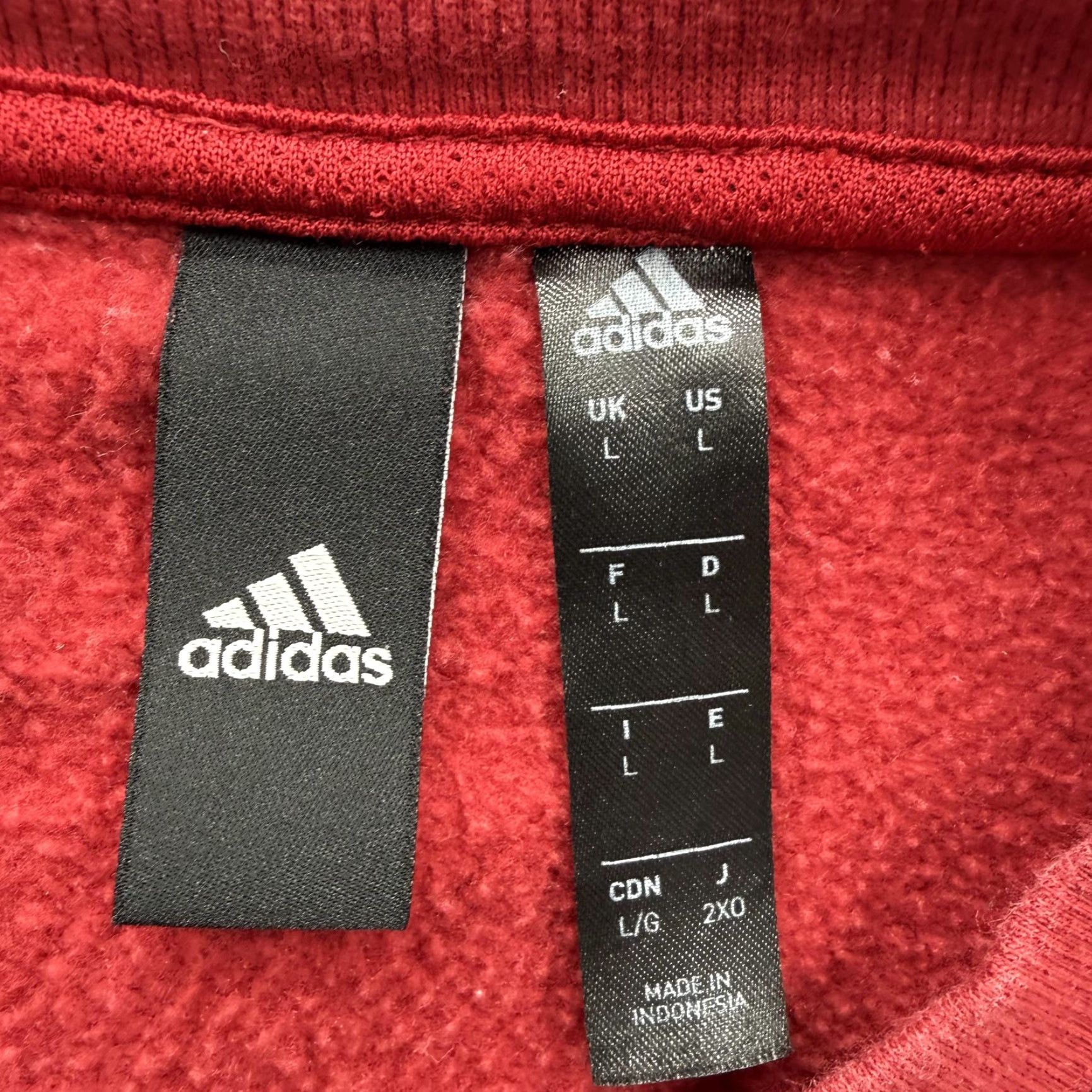 Adidas VINTAGE Adidas Sweatshirt Mens L Red Training Graphic Pullover Fleece Crewneck Size US L / EU 52-54 / 3 - 3 Thumbnail