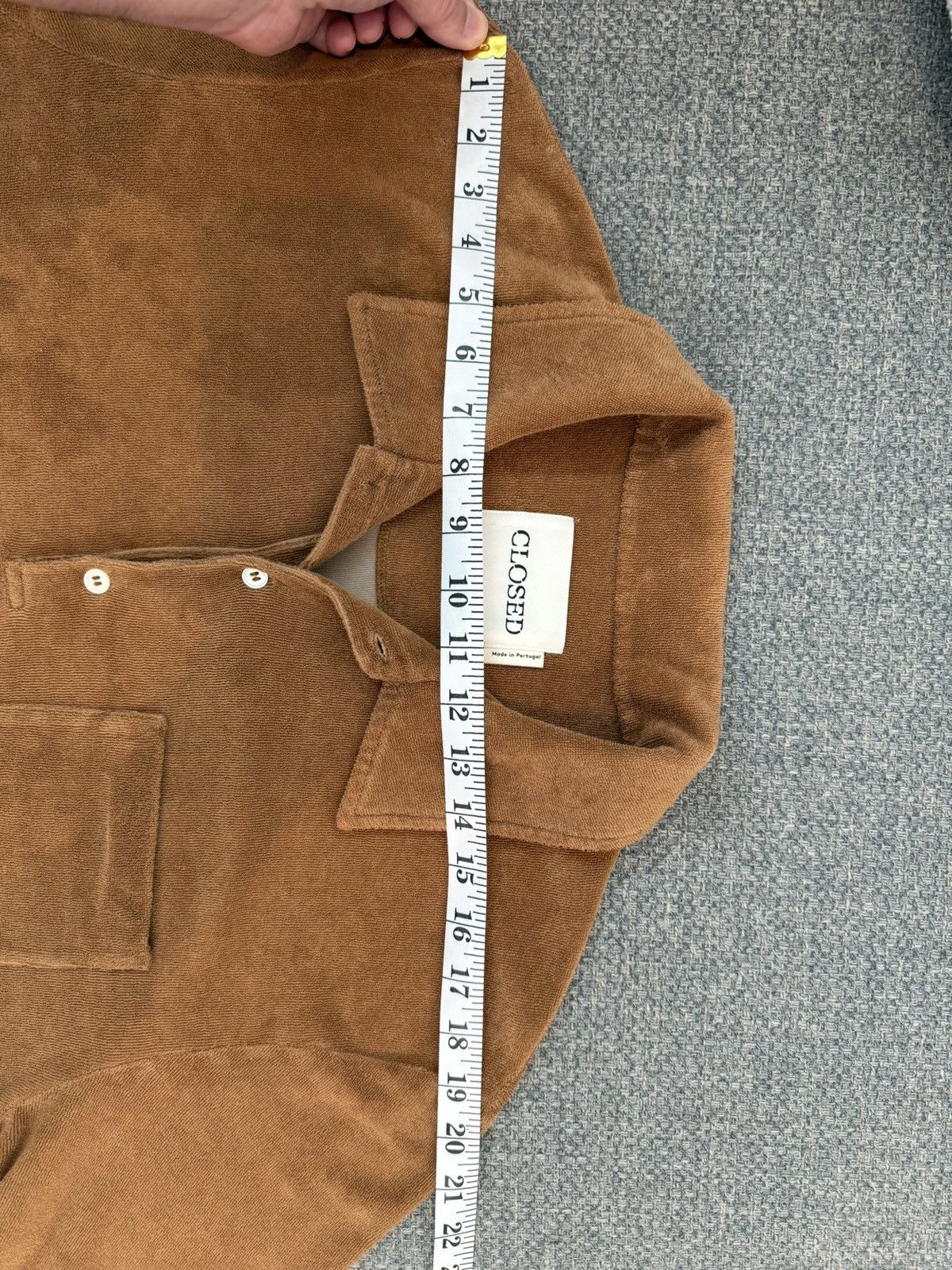 CLOSED CLOSED Terry Cloth Polo Shirt – Brown / Rust Size US L / EU 52-54 / 3 - 10 Thumbnail