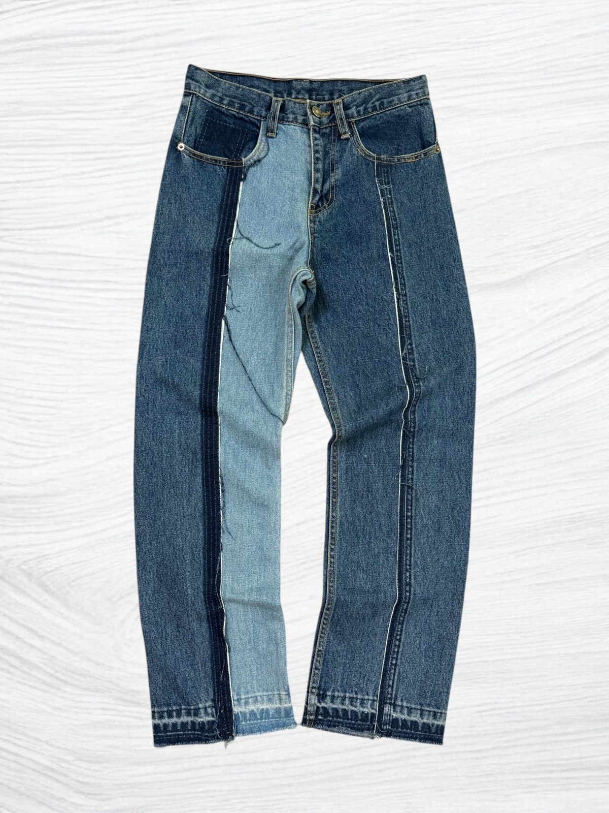 Hysteric Glamour Reconstructed Two Tone Denim Release Hem Size US 26 / EU 42 - 1 Thumbnail