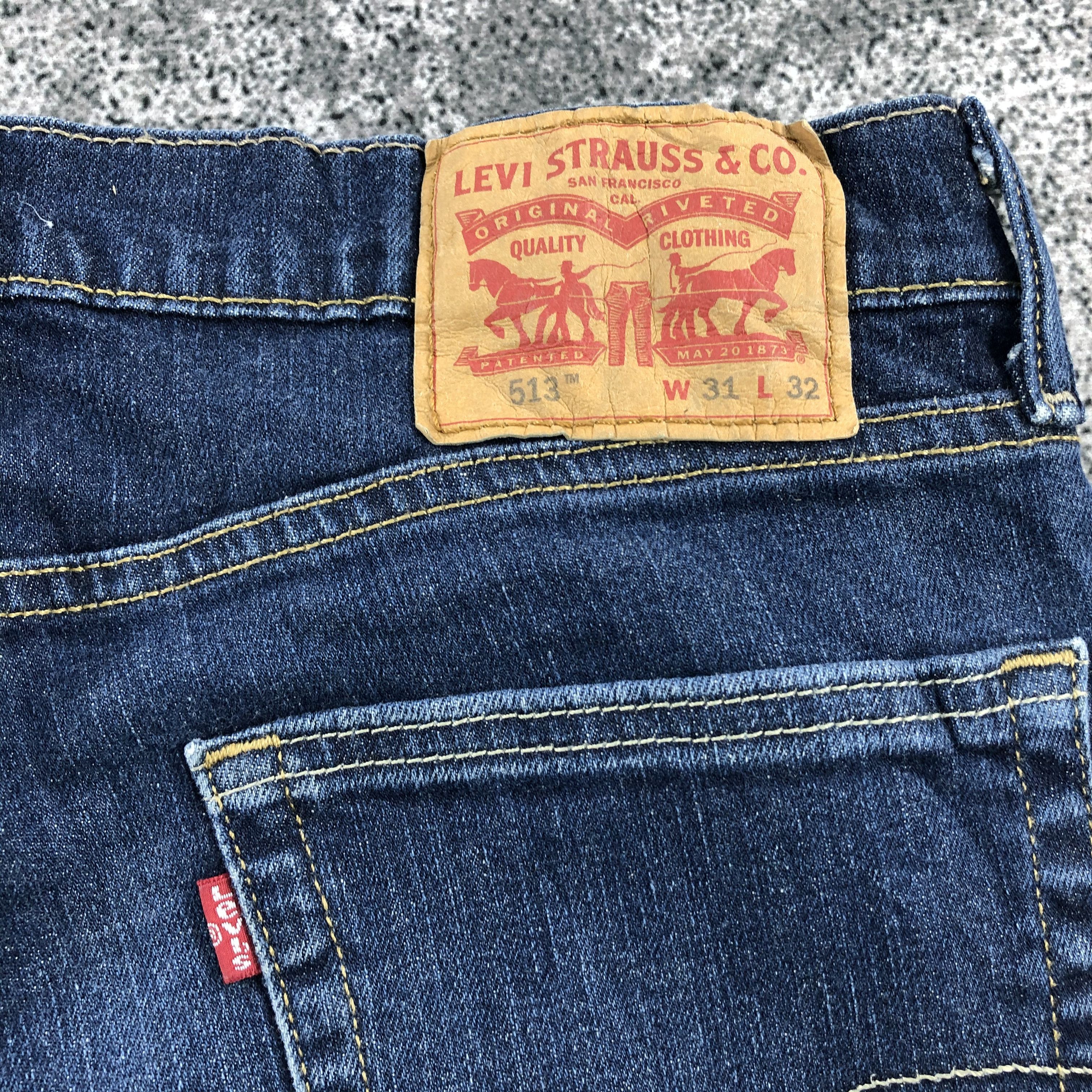 Levi's Vintage Levis 513 Jeans Blue Wash Denim KJ586 Size US 31 - 5 Thumbnail