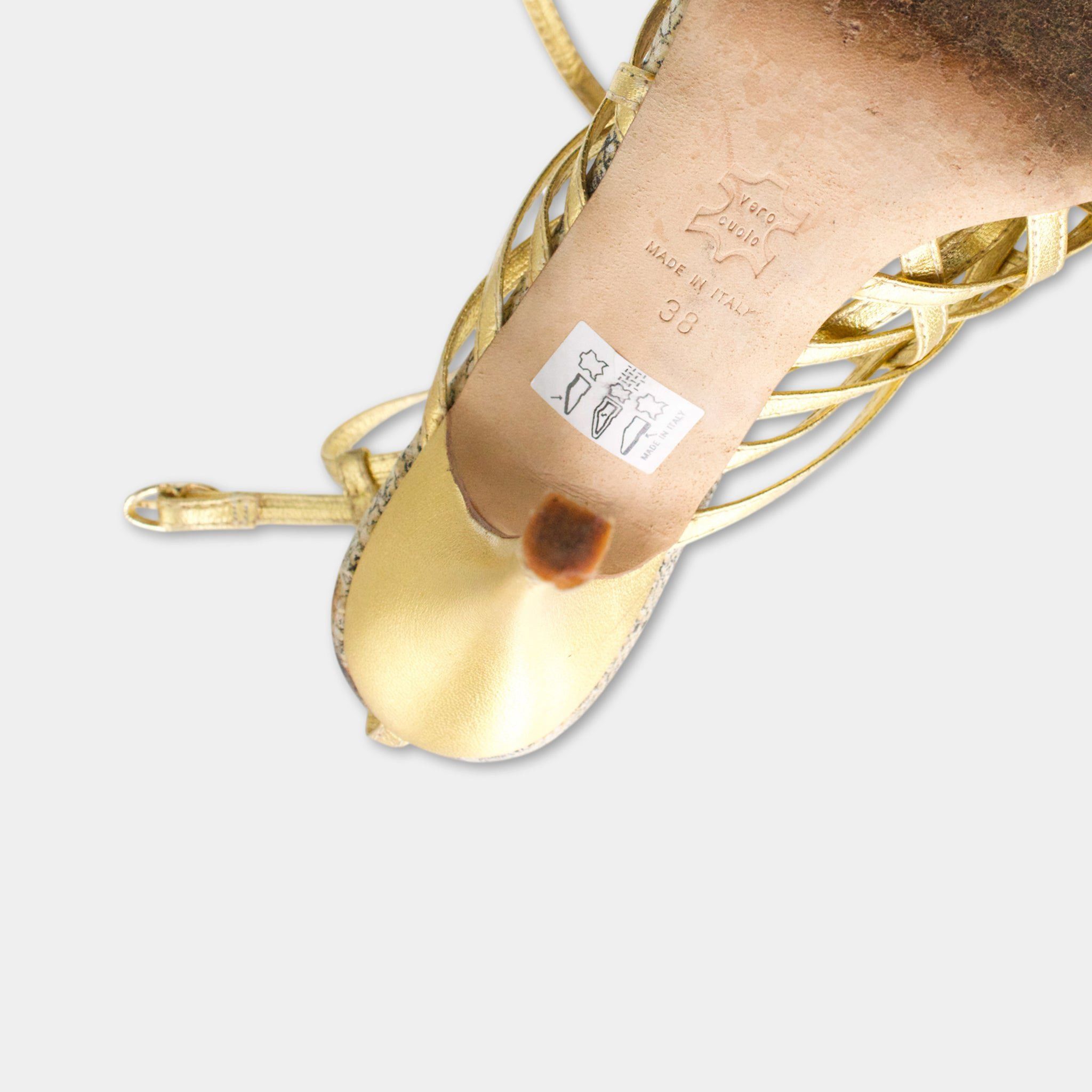 Roberto Cavalli Cavalli Mega Lace Heels Size US 8 / IT 38 - 5 Thumbnail