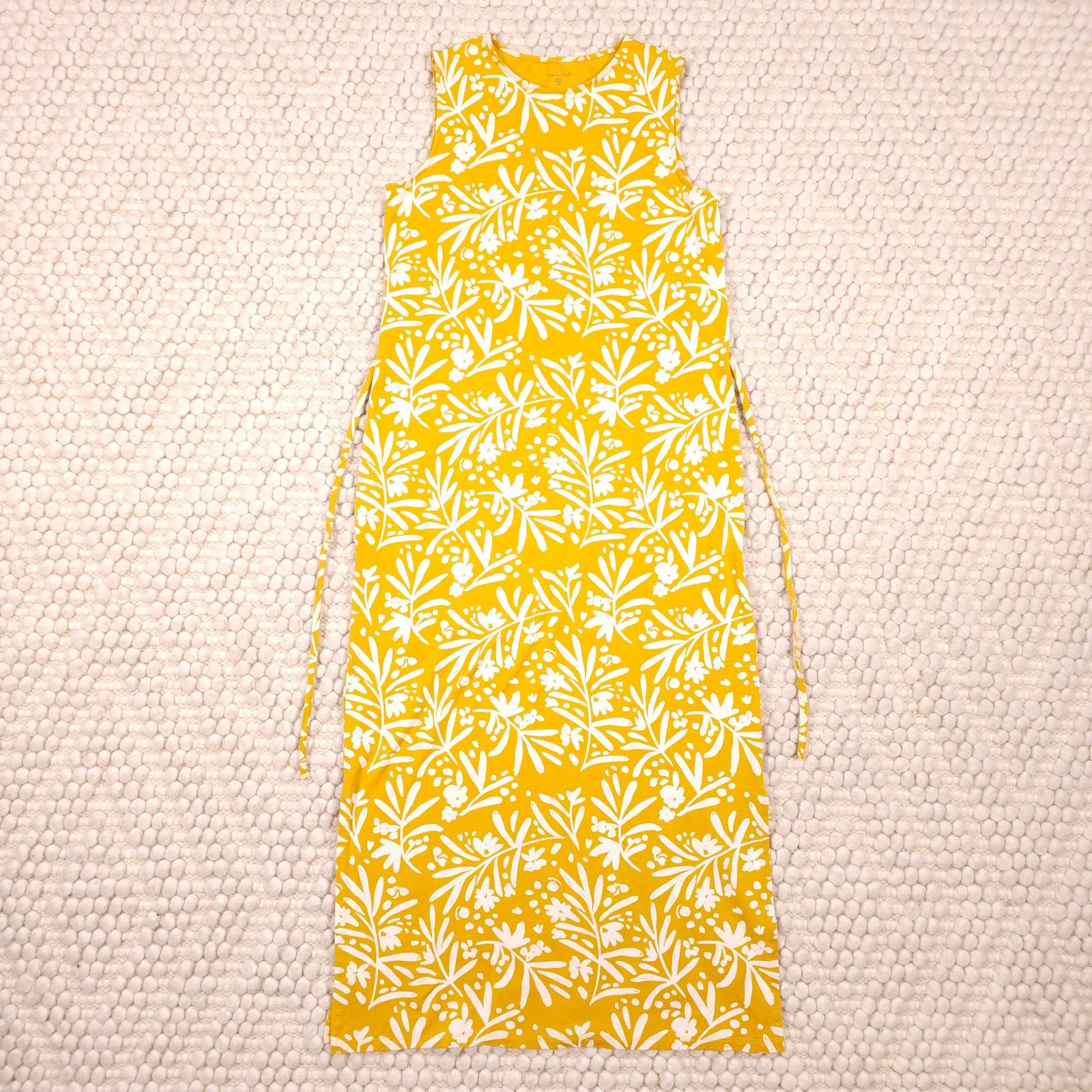Other Garnet Hill Yellow Floral Dress Sz Extra Small Size XS / US 0-2 / IT 36-38 - 5 Thumbnail