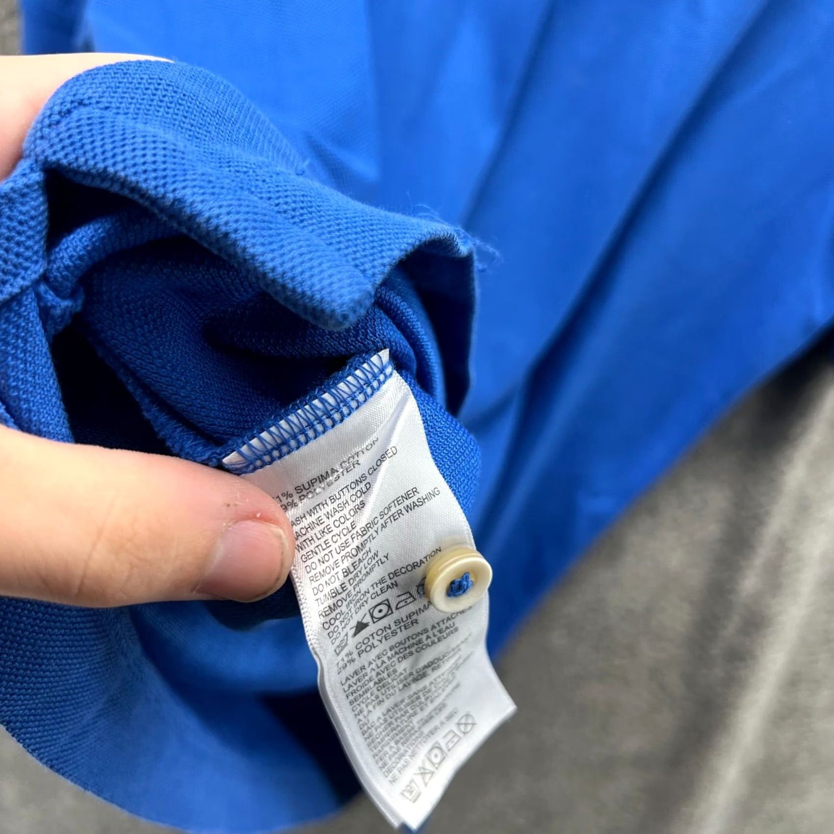 Tommy Bahama VINTAGE Tommy Bahama Polo Shirt Mens Medium Royal Blue Island Zone Supima Cotton Trim Size US M / EU 48-50 / 2 - 4 Thumbnail