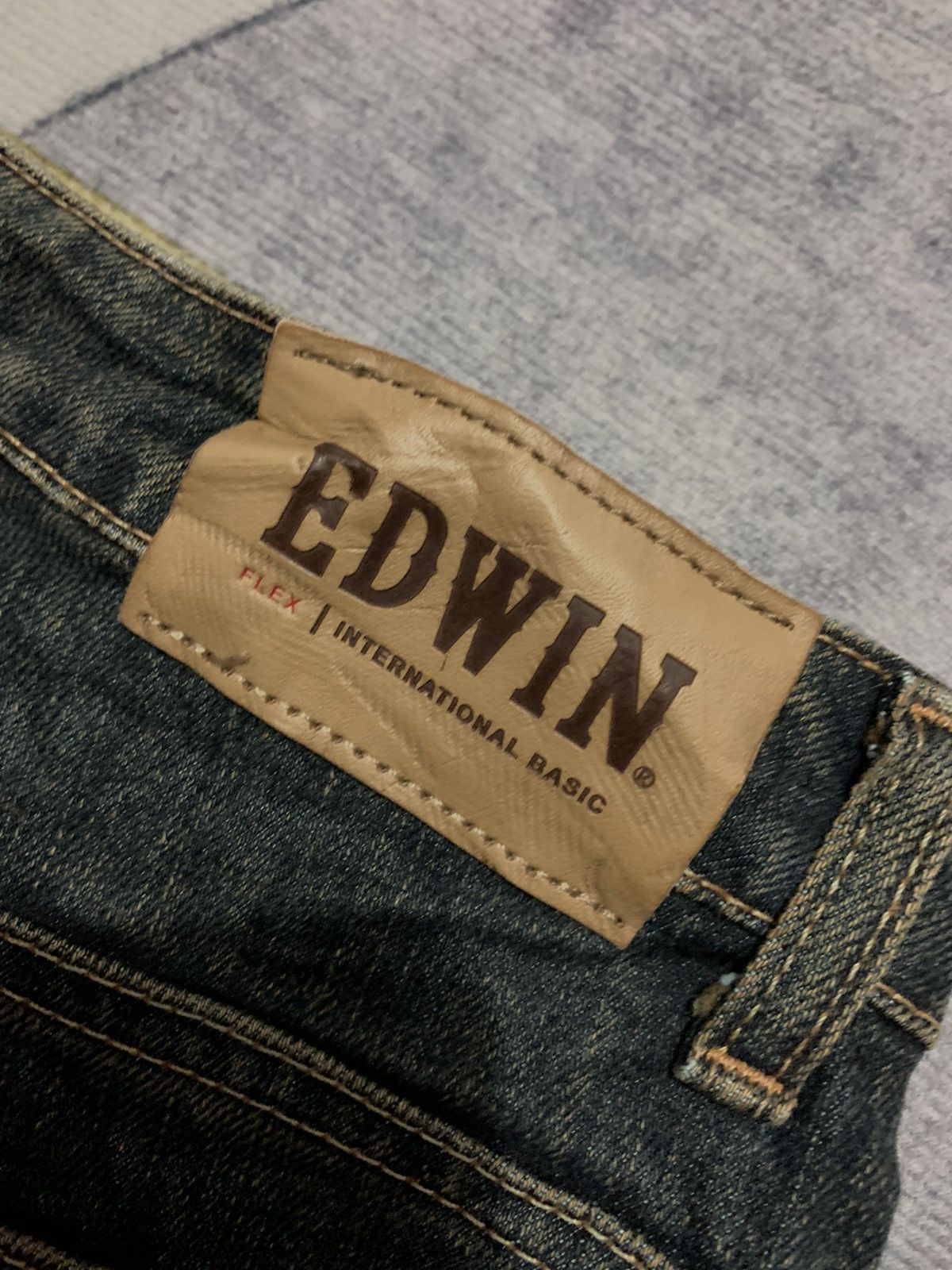Vintage Y2K EDWIN BOOT CUT DENIM PANTS Size US 27 - 7 Thumbnail