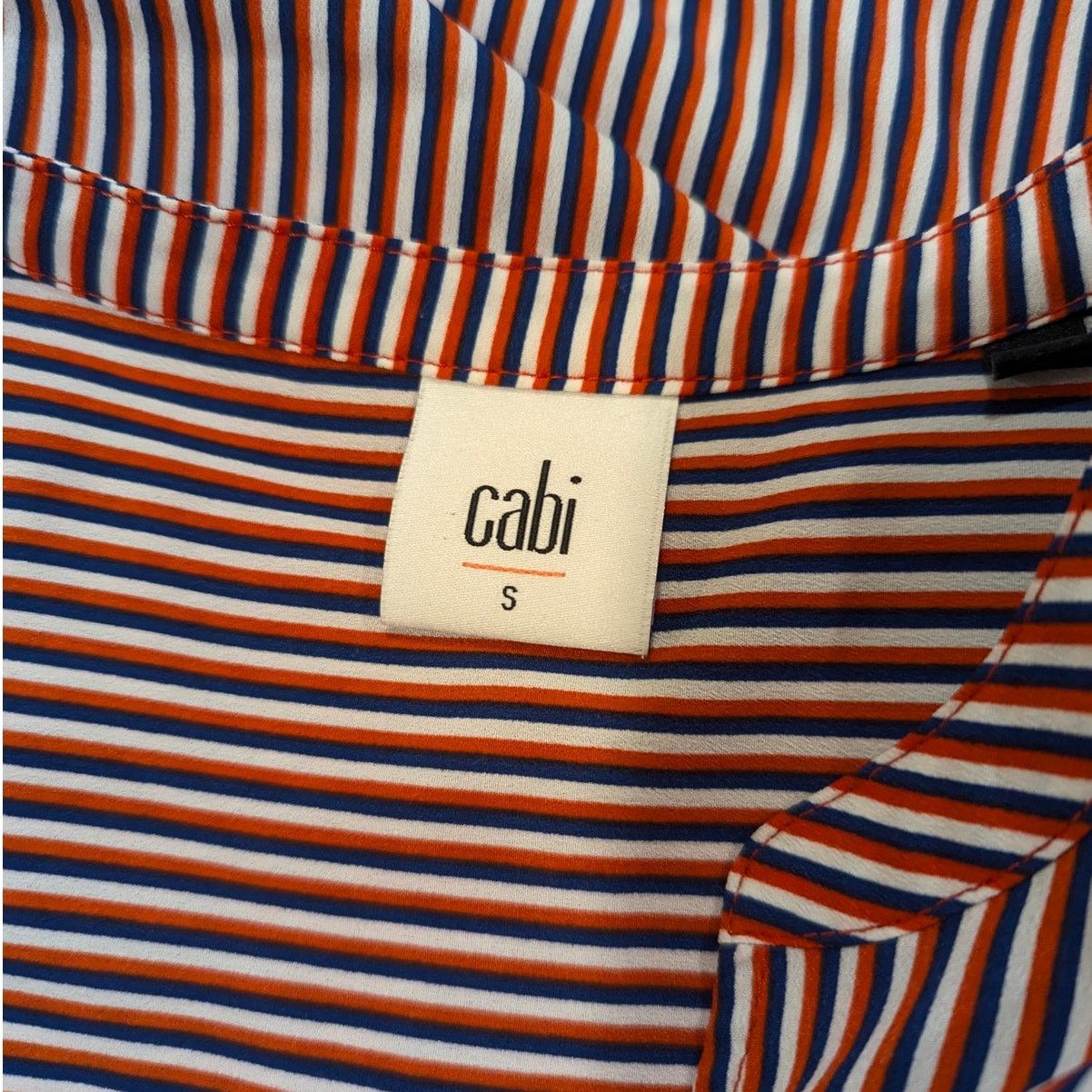 Other Cabi Franklin Red Blue Striped Blouse Small Size S / US 4 / IT 40 - 5 Thumbnail