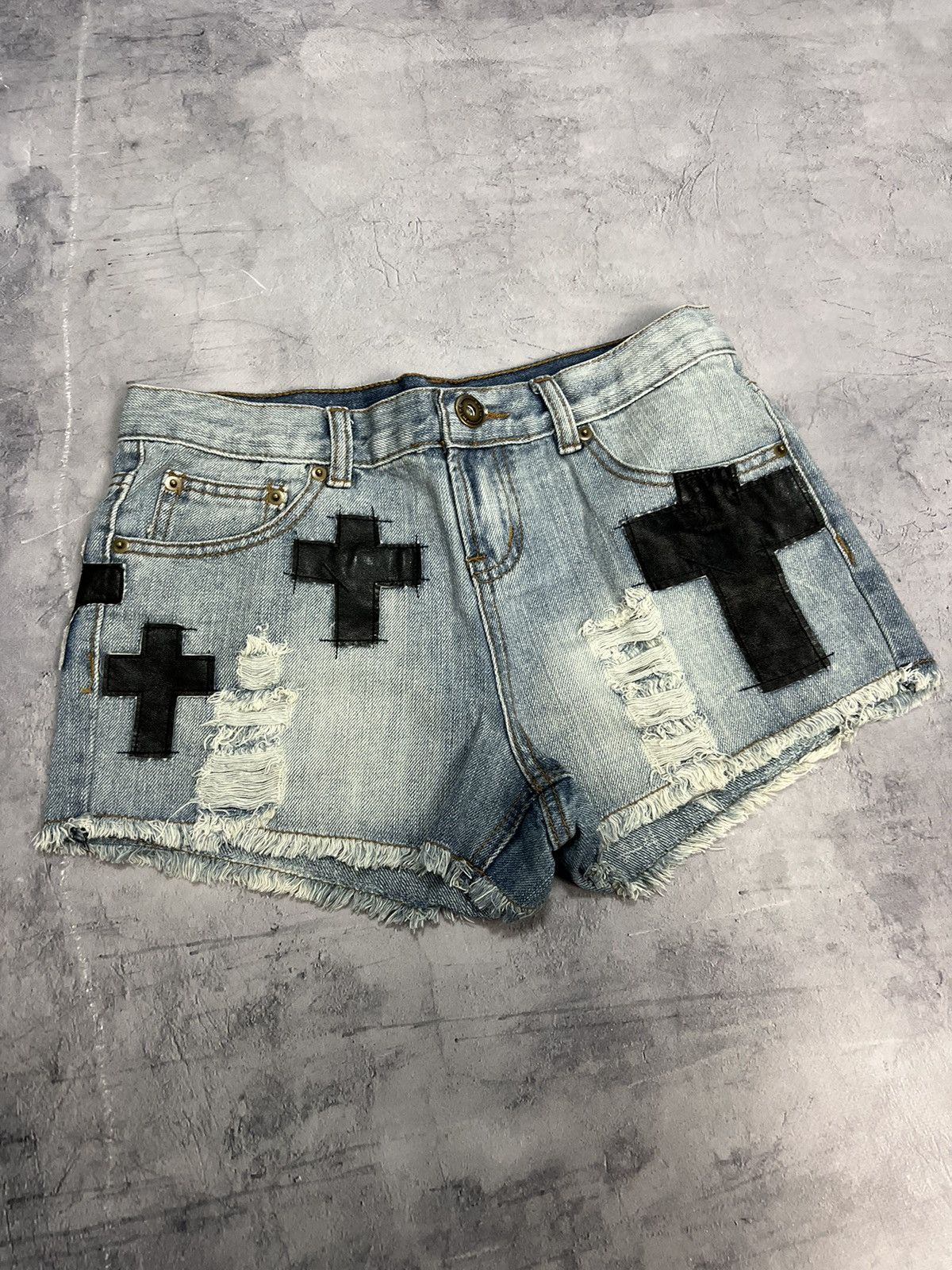 Other Avant Garde Shorts Chrome Hearts Style Y2k Size S Size 32" / US 10 / IT 46 - 1 Thumbnail