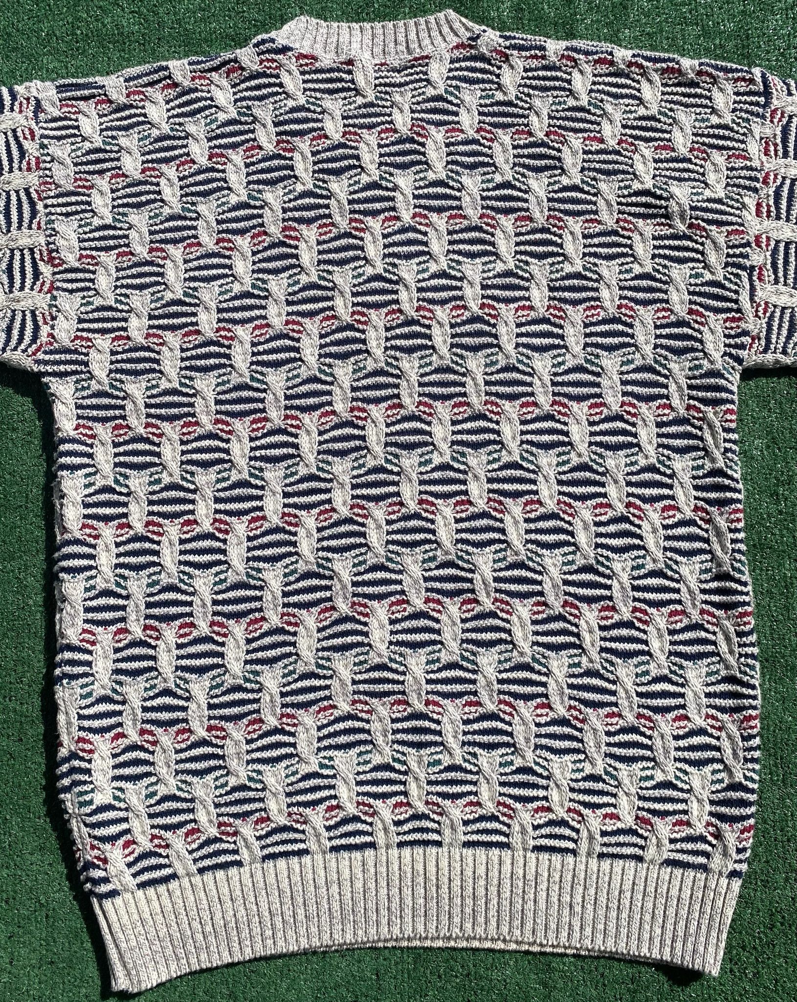Vintage Vintage 90’s Textured Knit Sweater Men's Size XL USA Made Size US XL / EU 56 / 4 - 8 Thumbnail