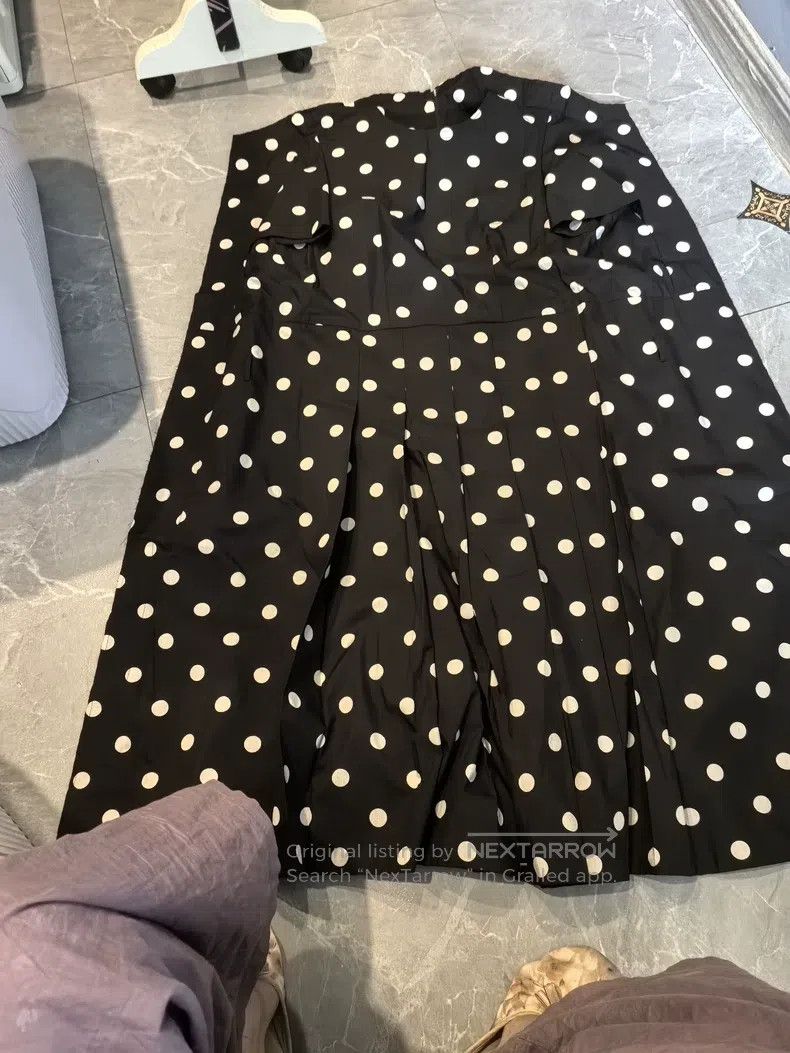 Comme Des Garcons Black polka dot dress