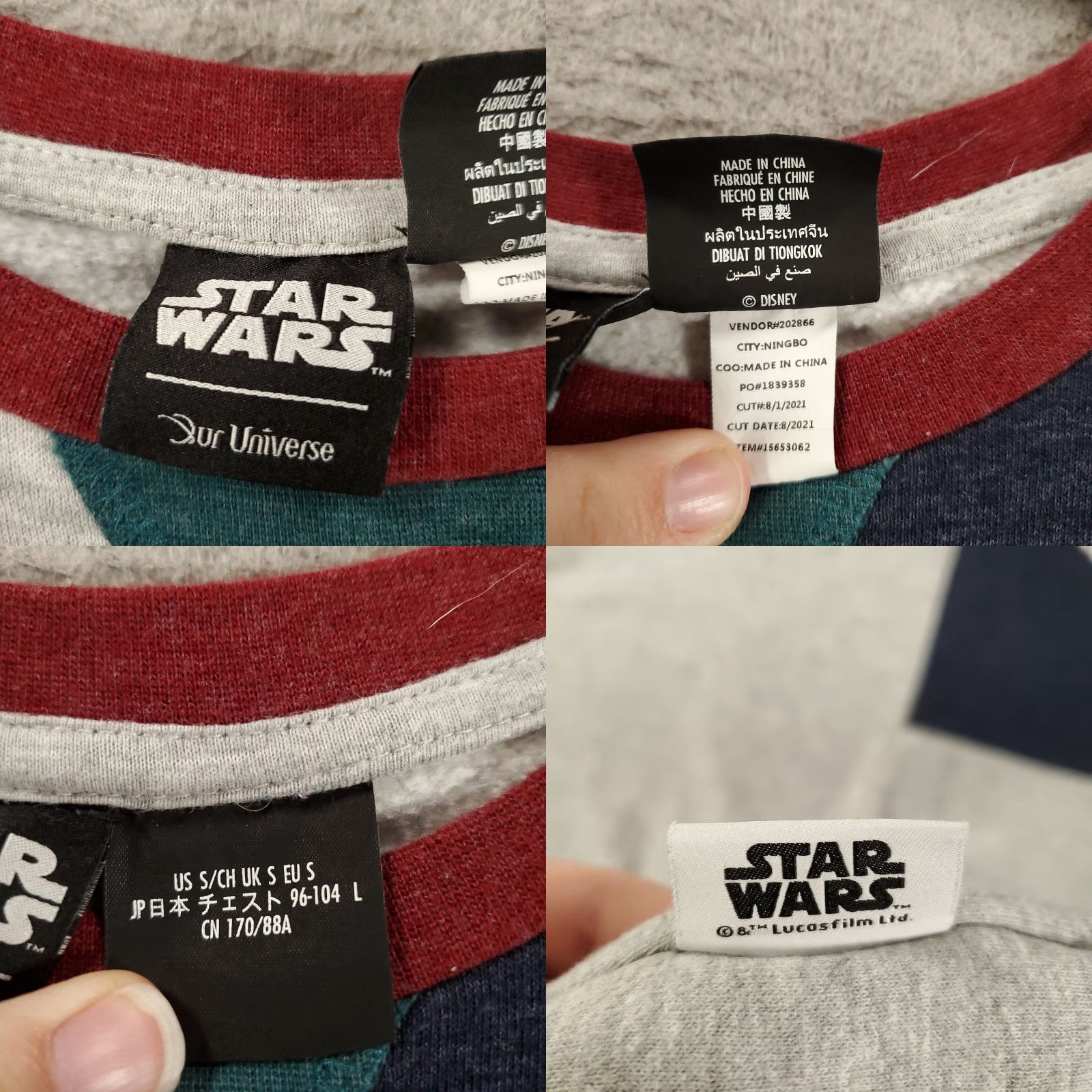 Star Wars Star Wars Sweater Mens L Colorblock Skywalker Academy Defenders Of The Republic Shirt Pullover Knit Multicolor Logo Mens Size US L / EU 52-54 / 3 - 8 Thumbnail