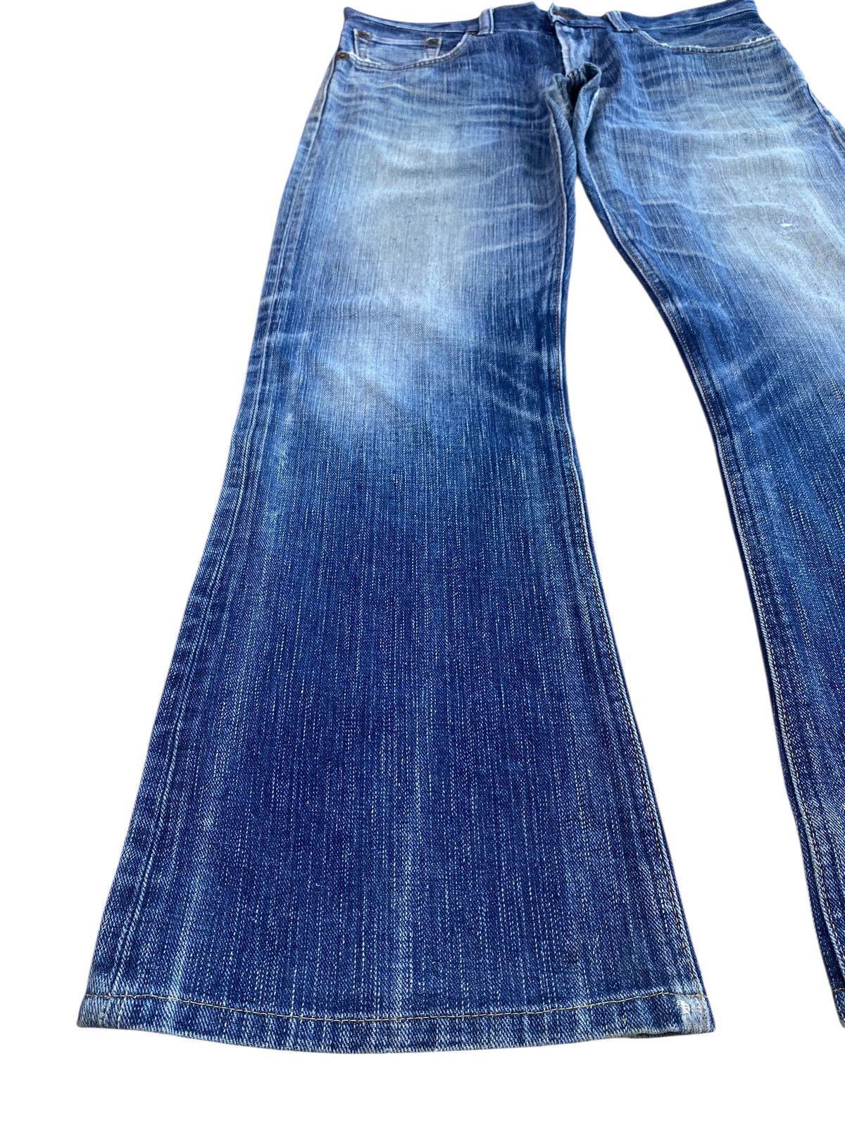 Edwin Edwin Whiskers Faded Wash Style Bootcut Jeans Size US 34 / EU 50 - 7 Thumbnail
