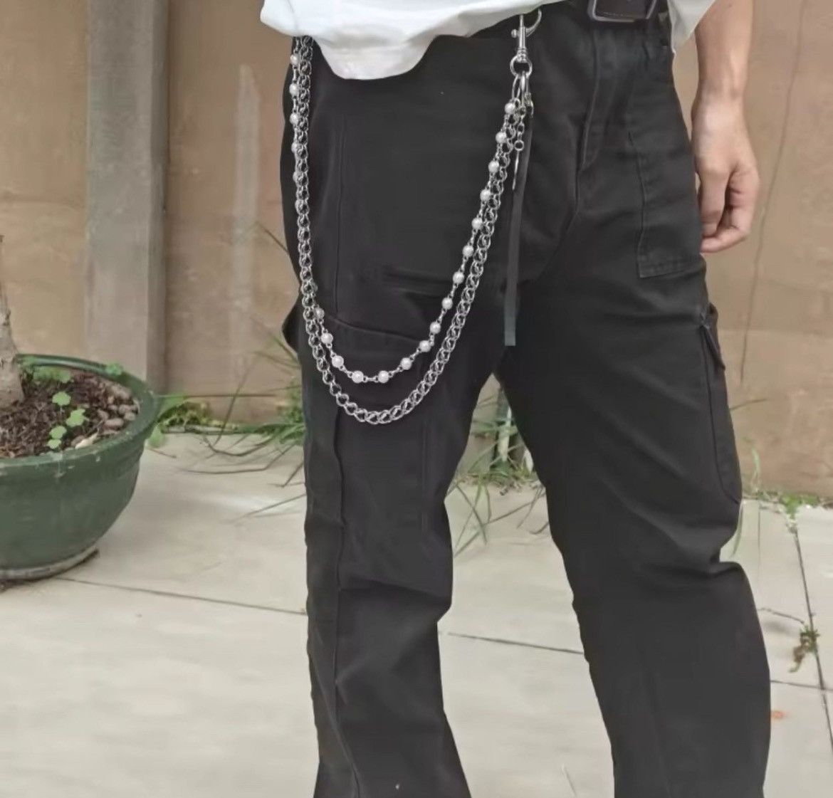 Japanese Brand × Jewelry Titanium Steel Clamp Beads Punk Pants Chain Size ONE SIZE - 1 Thumbnail