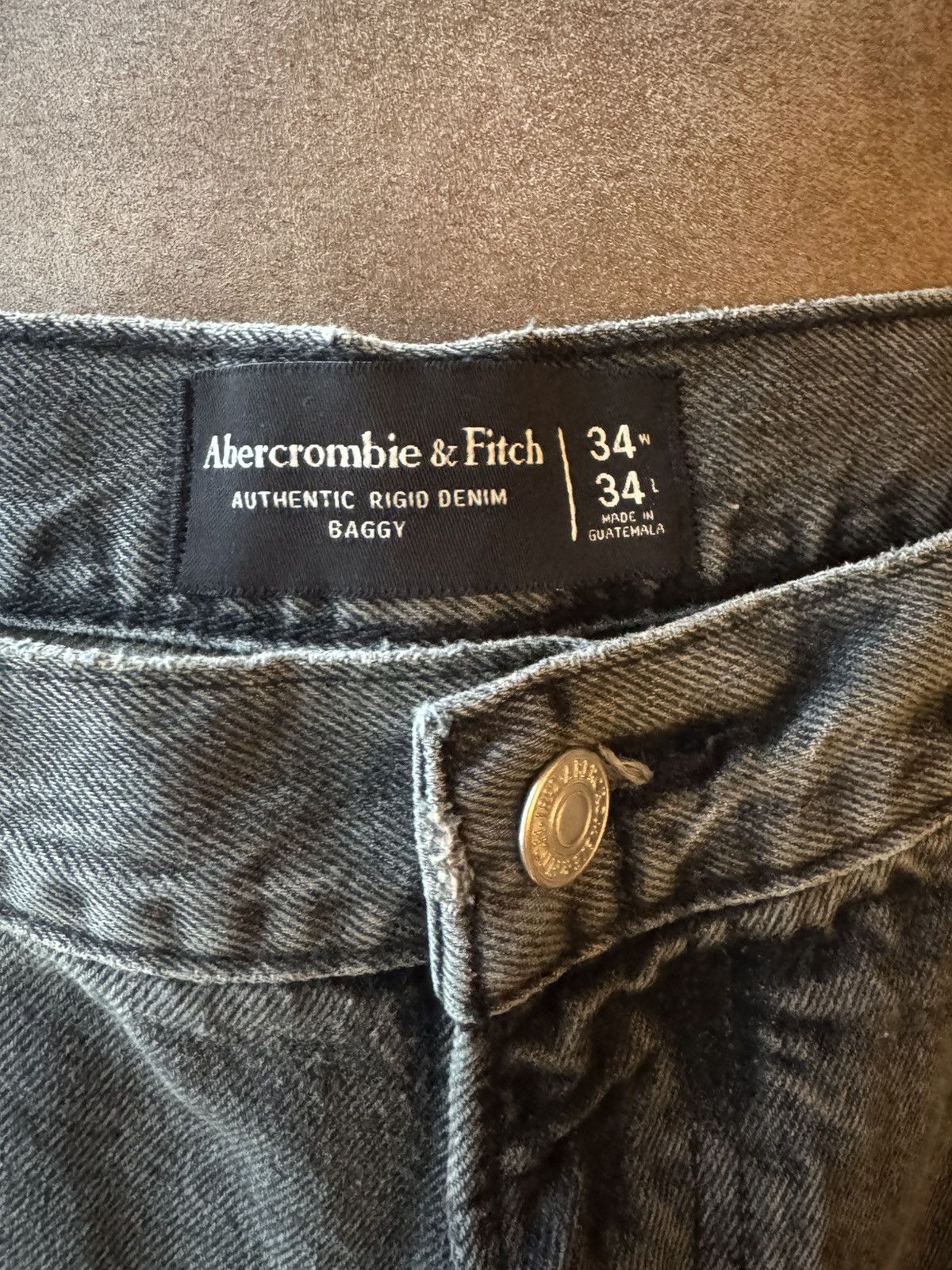 Abercrombie & Fitch Abercrombie & Fitch Baggy Denim Size US 34 / EU 50 - 3 Thumbnail