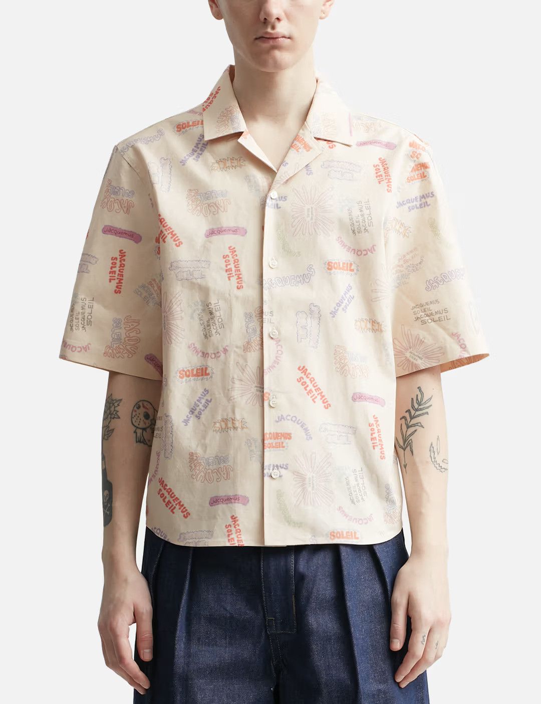 Jil Sander Jacquemus La Chemise Aouro Canvas Graphic Shirt Size US L / EU 52-54 / 3 - 2 Thumbnail
