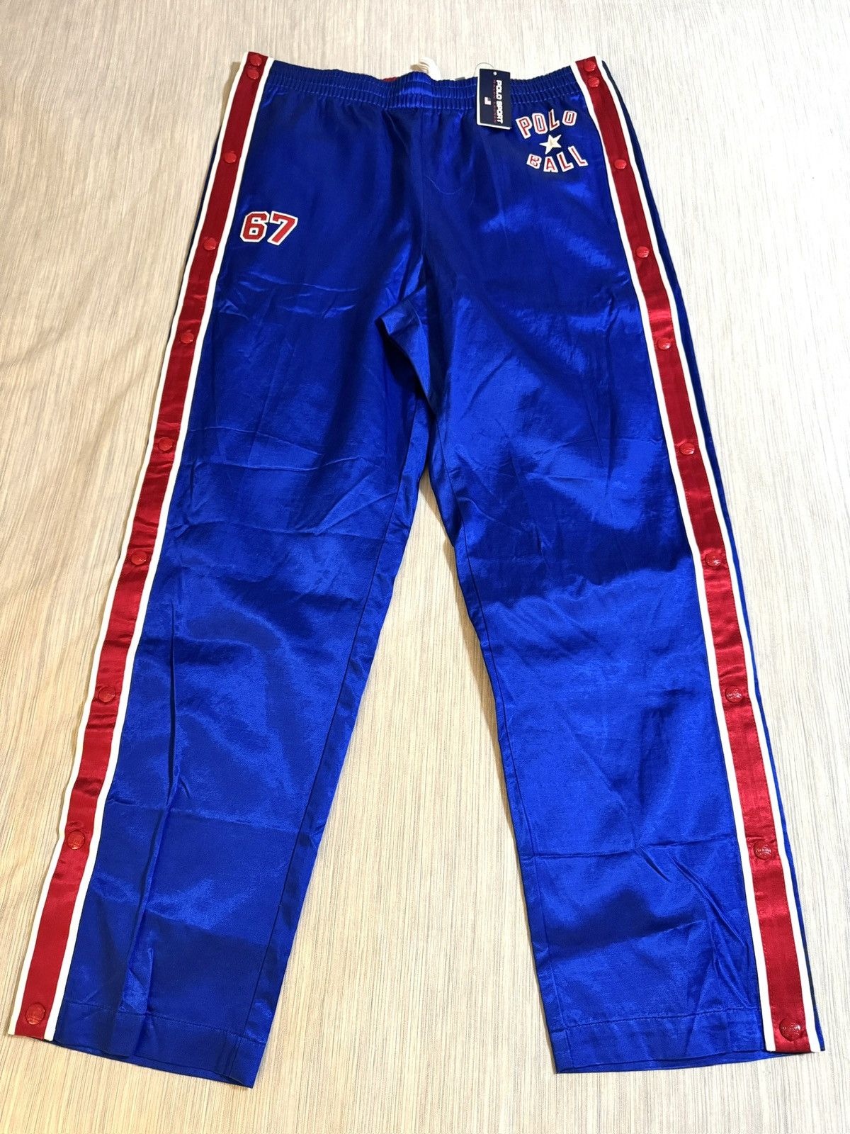 Polo Ball Satin Tearaway Pants sz XXL NWT