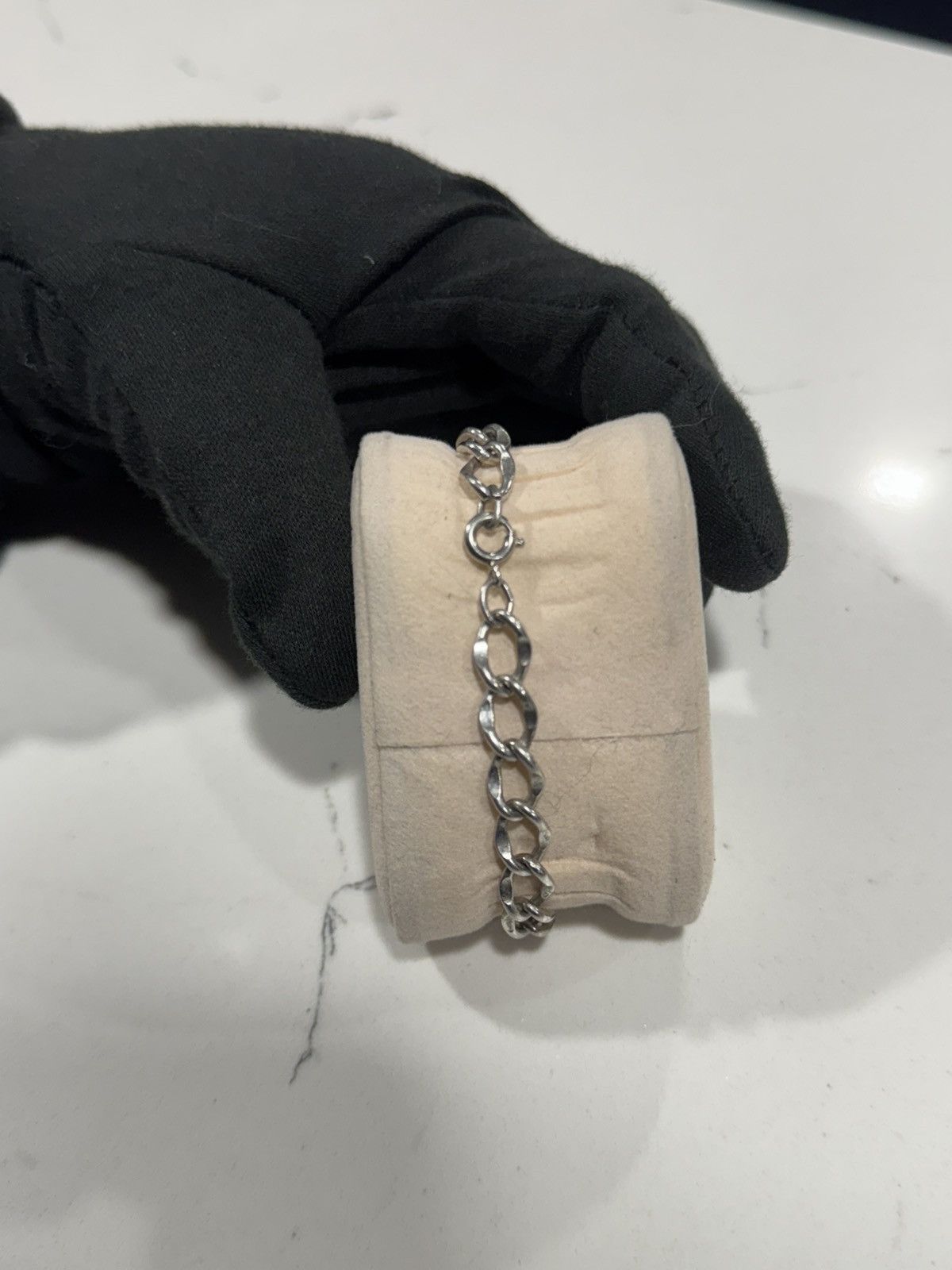 Sterling Silver Rare Signed AIRFLEX Sterling Silver Chunky Link Bracelet Size ONE SIZE - 2 Thumbnail